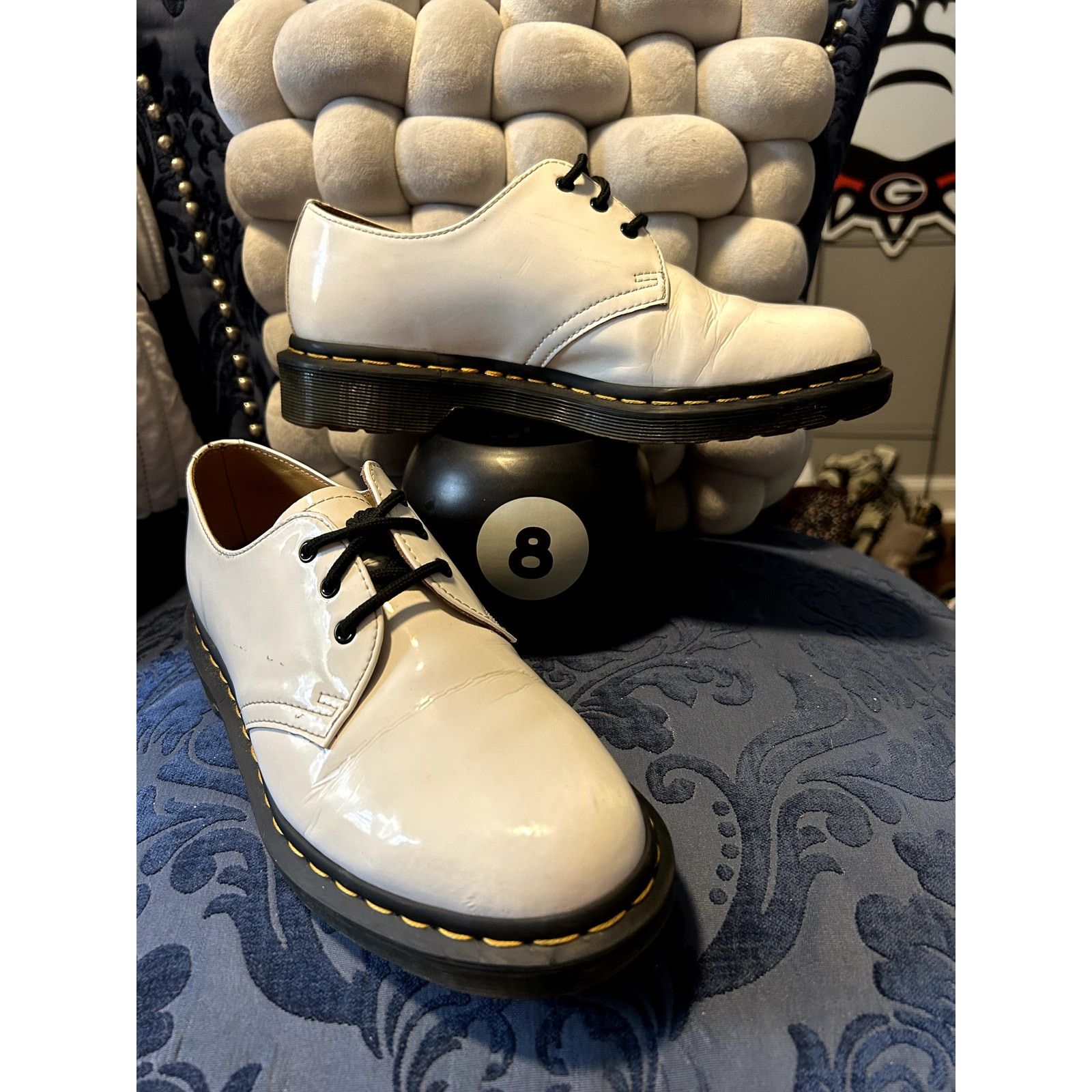Dr. Martens Dr Martens 1461 White Patent Leather Oxford size 8/EU 39 Size US 8 / IT 38 - 1 Thumbnail