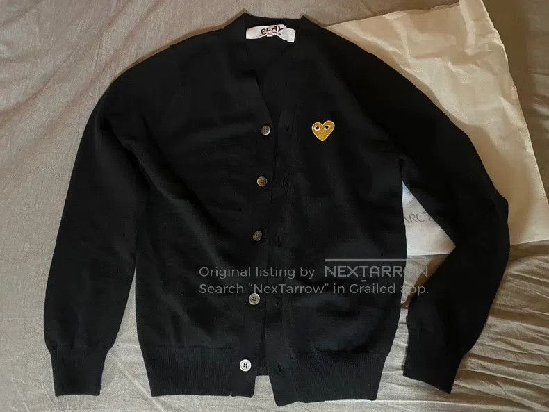 Comme des Garcons Comme Des Garcons Classic wool black gold cardigan Size US S / EU 44-46 / 1 - 1 Thumbnail