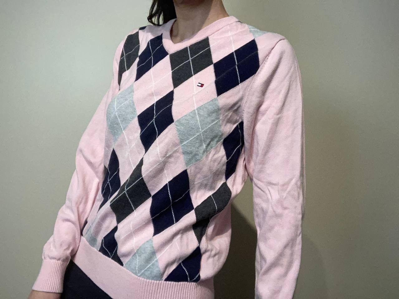 Tommy Hilfiger Argyle Sweater Size US XS / EU 42 / 0 - 6 Thumbnail
