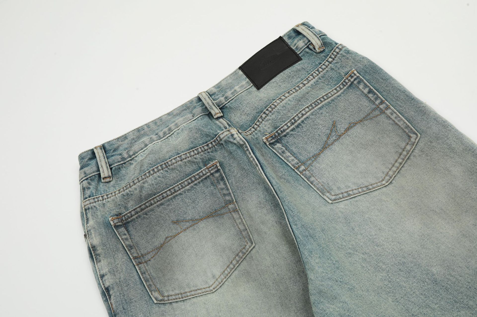 Japanese Brand × Jean American loose straight ink-splashed casual flared jeans Size US 32 / EU 48 - 4 Thumbnail