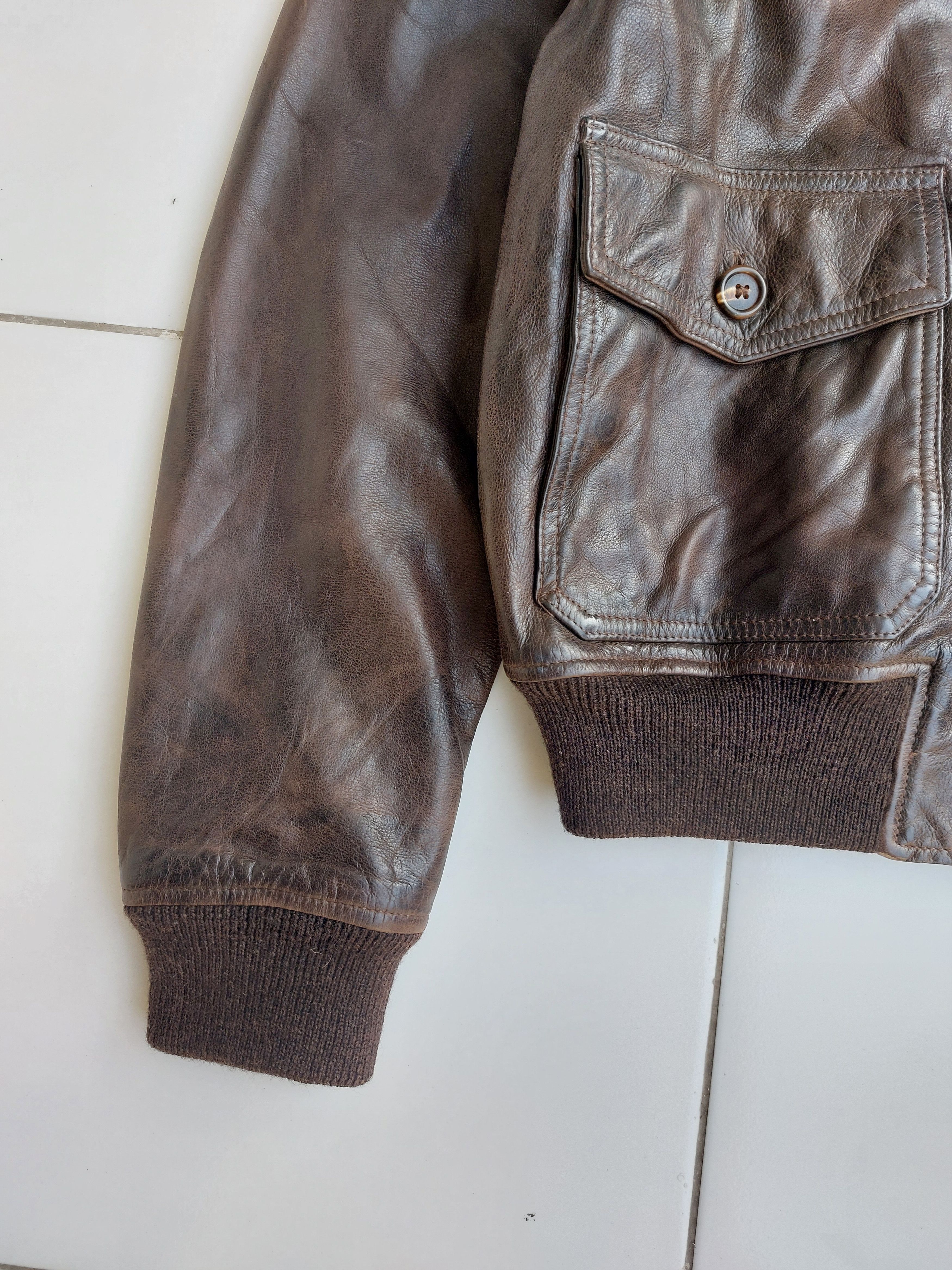 Belstaff Rare Belstaff Gold Aviator Leather Jacket Vintage Size US M / EU 48-50 / 2 - 6 Thumbnail