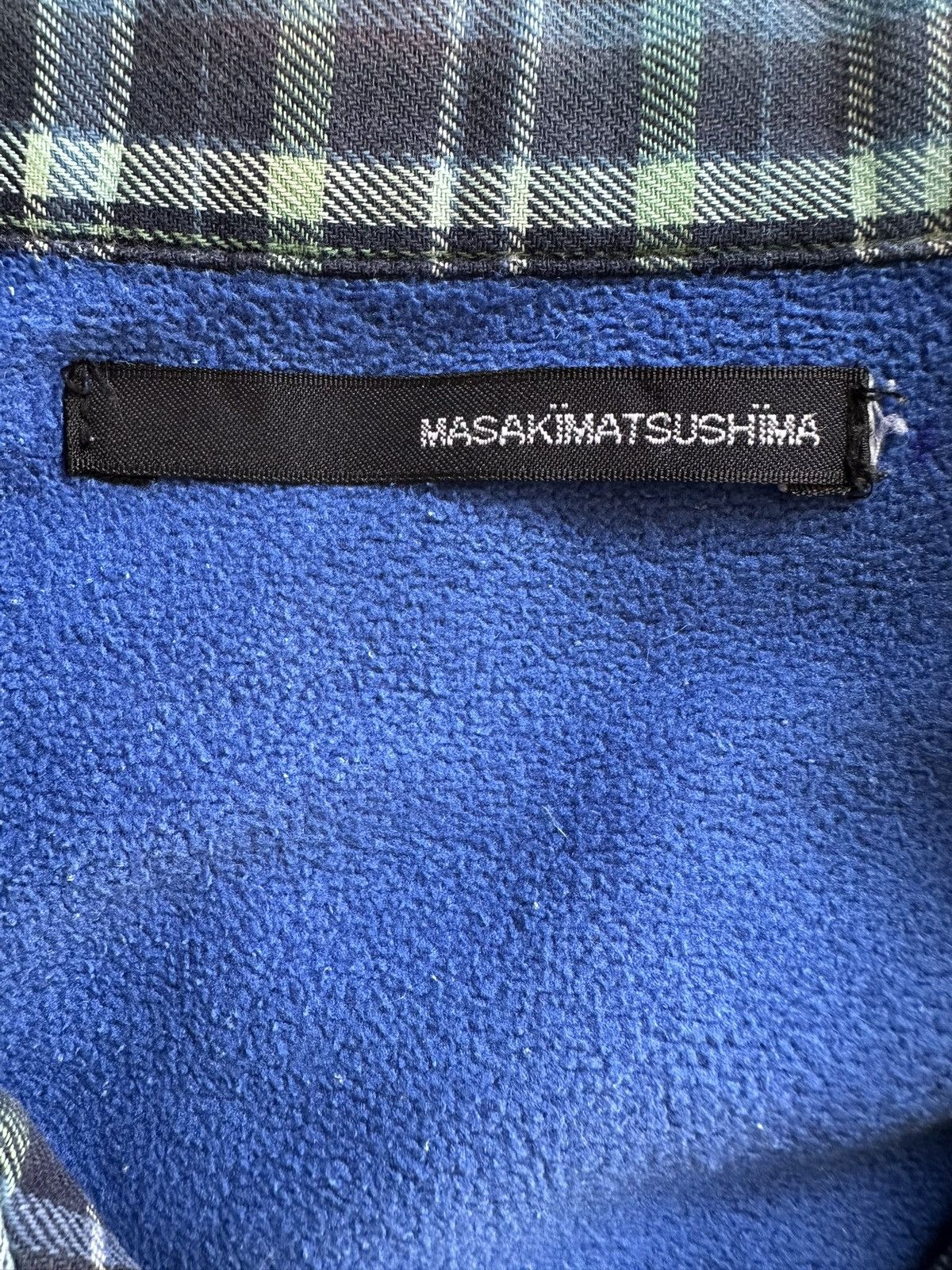 Masaki Matsushima 00's Masaki Matsushima flannel plaid open color shirt Size US L / EU 52-54 / 3 - 15 Thumbnail