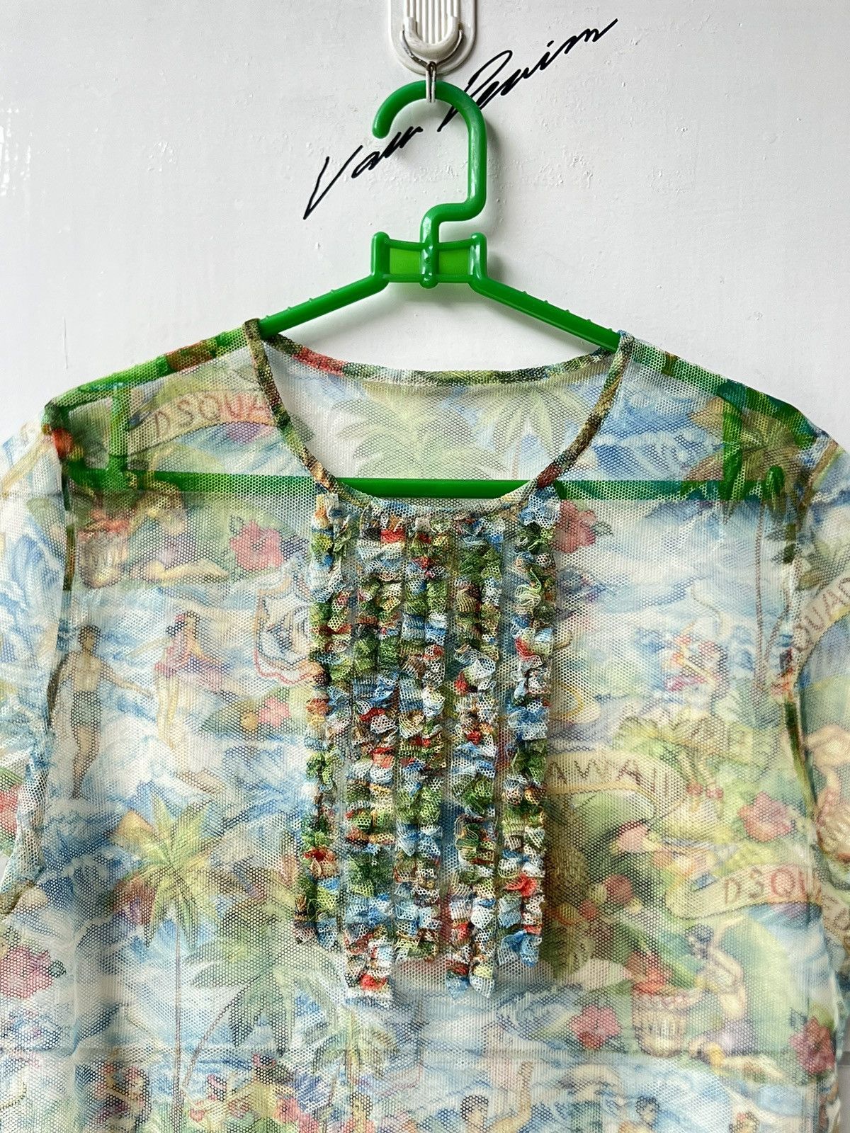 Dsquared2 DSQUARED2 Hawaii Mesh T-shirt Size US XS / EU 42 / 0 - 10 Thumbnail