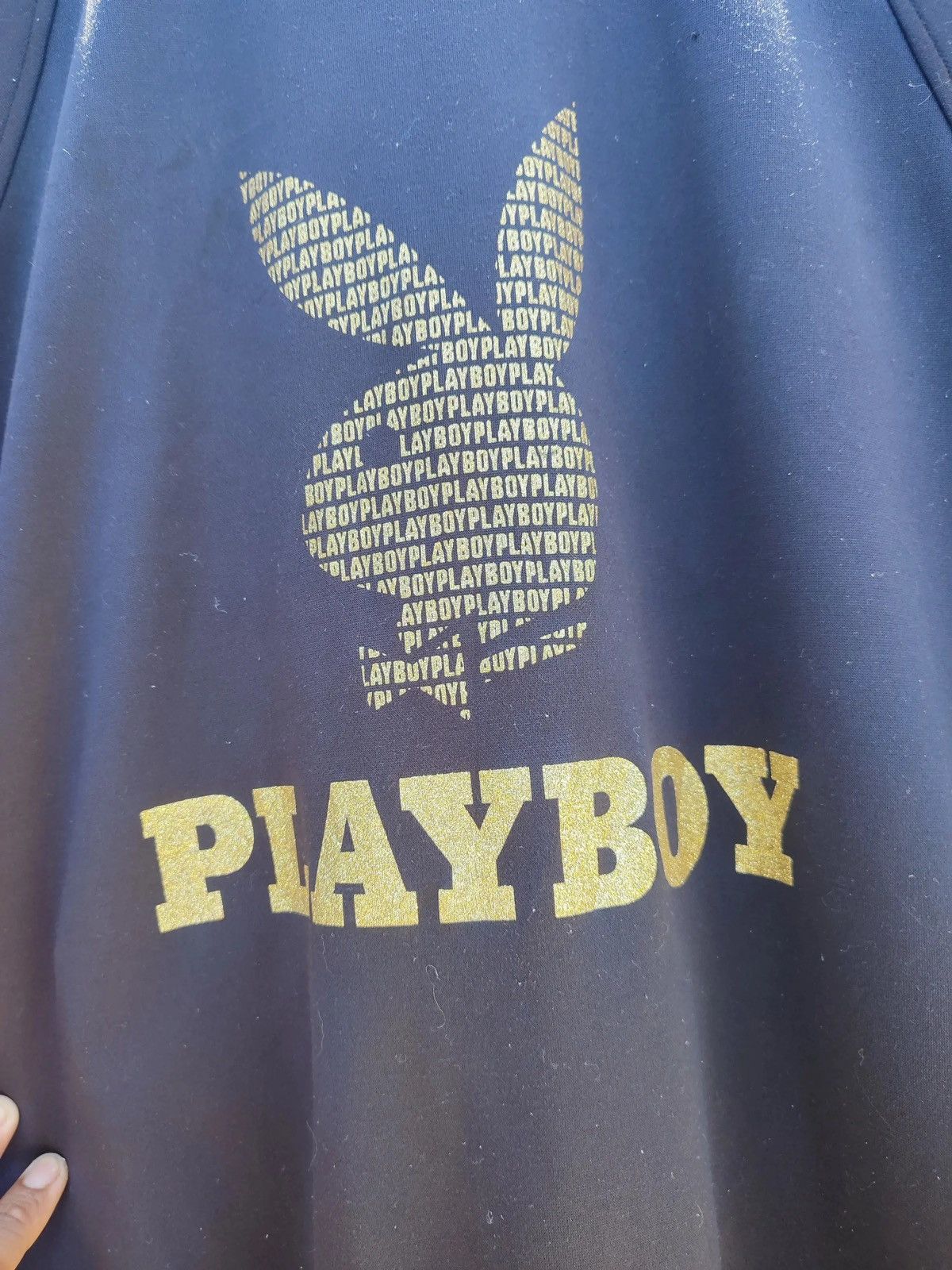 Playboy × Vintage Vintage Playboy Track Jacket Black/Gold (2000s) Size US M / EU 48-50 / 2 - 7 Thumbnail