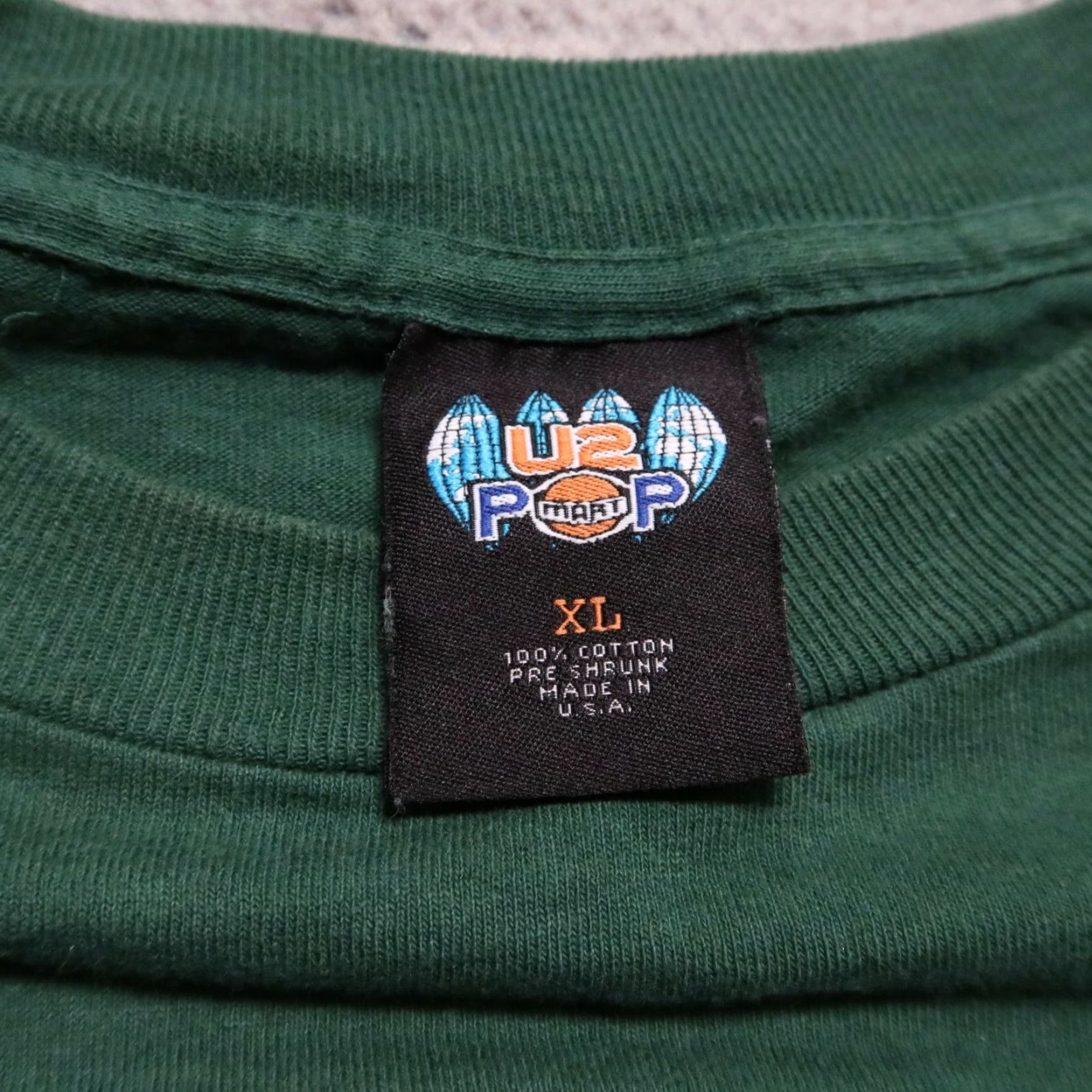POP MART Vintage U2 Popmart Tour Shirt XL Size Men Green XS? Size US XL / EU 56 / 4 - 4 Thumbnail