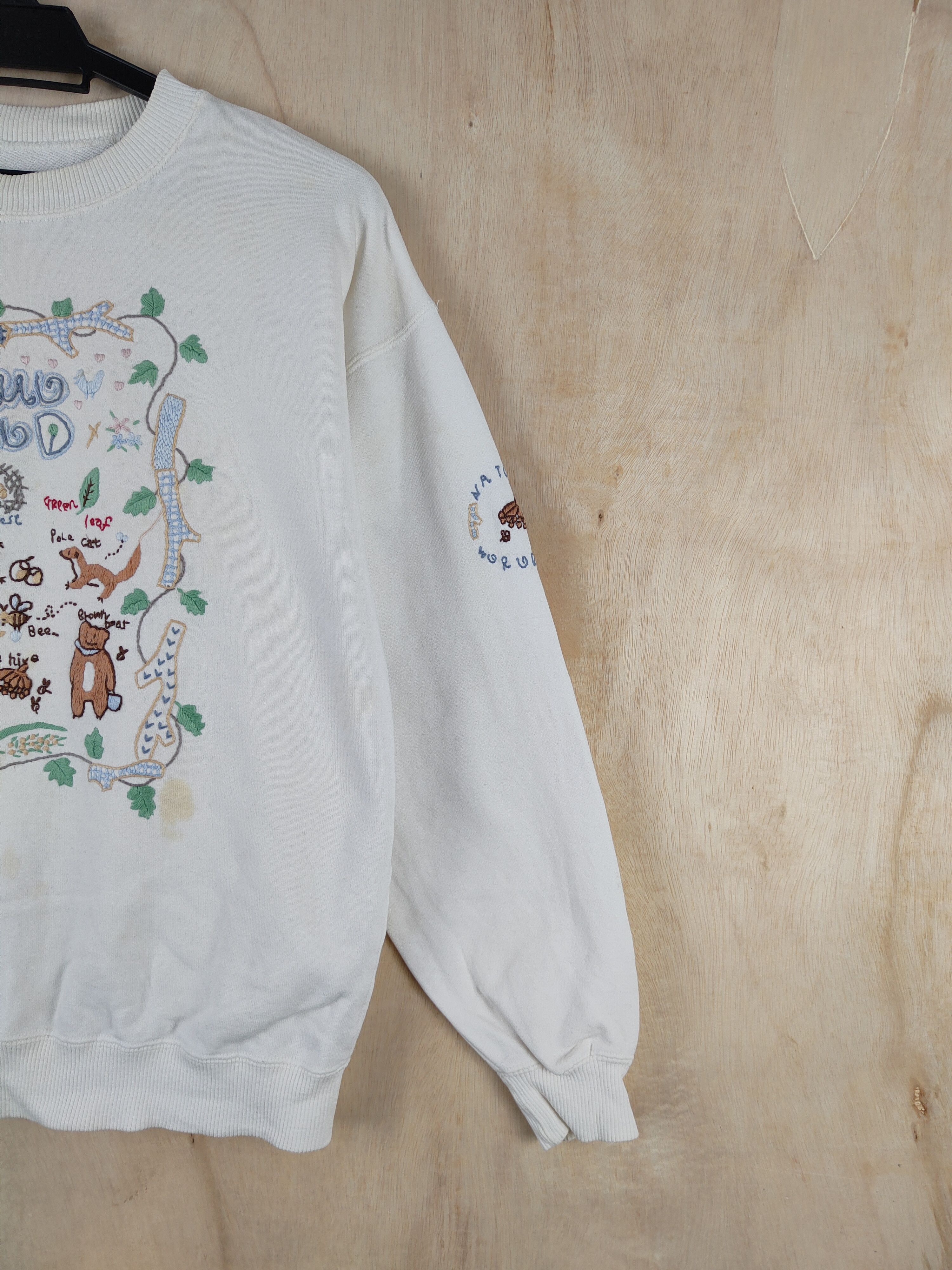 Japanese Brand × Vintage Japanese Brand art White Sweatshirts #S2640 Size M / US 6-8 / IT 42-44 - 7 Thumbnail