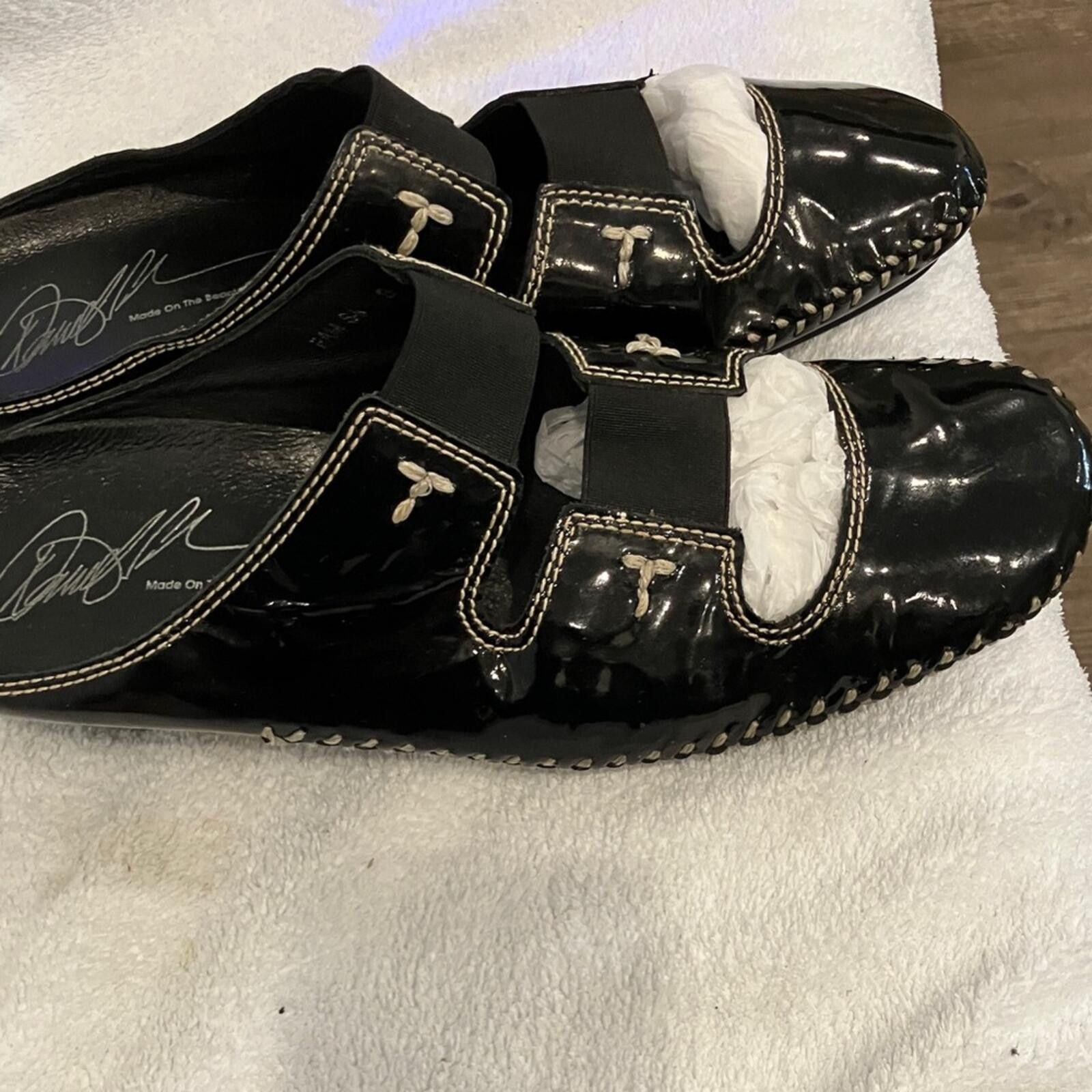 Other Donald J. Pliner Black Patent Leather Flats Size US 8 / IT 38 - 4 Thumbnail