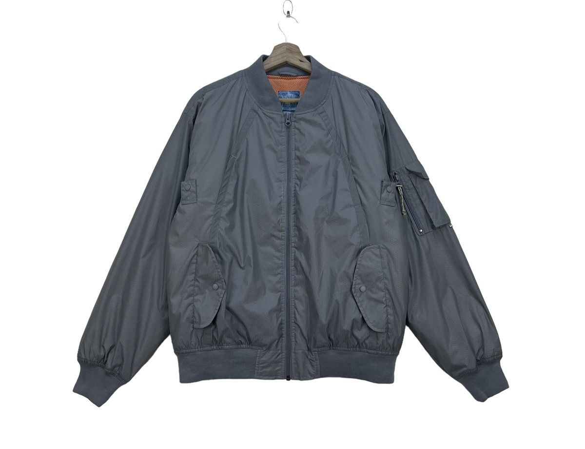 image of Vintage Stussy Thermolite Plus Bomber Type Ma 1 Jacket in White, Men's (Size Medium)
