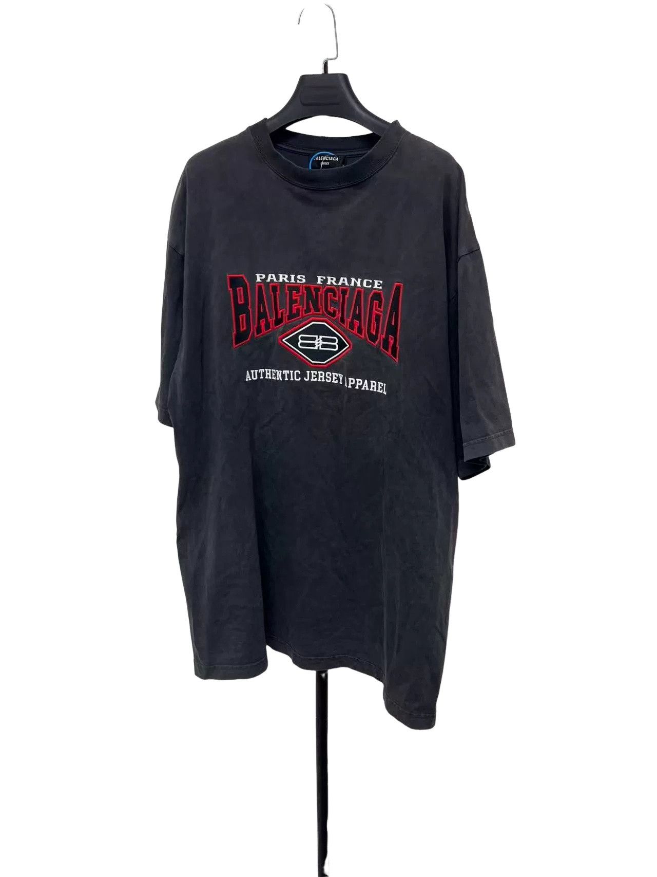 Balenciaga Balenciaga Graphic Logo Washed T-Shirt M Size US M / EU 48-50 / 2 - 1 Thumbnail