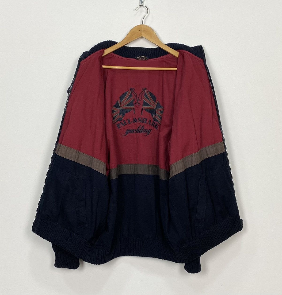 Paul & Shark Vintage Paul & Shark Reversible 3 in 1 Jacket Wool Full Zip Size US XL / EU 56 / 4 - 8 Thumbnail