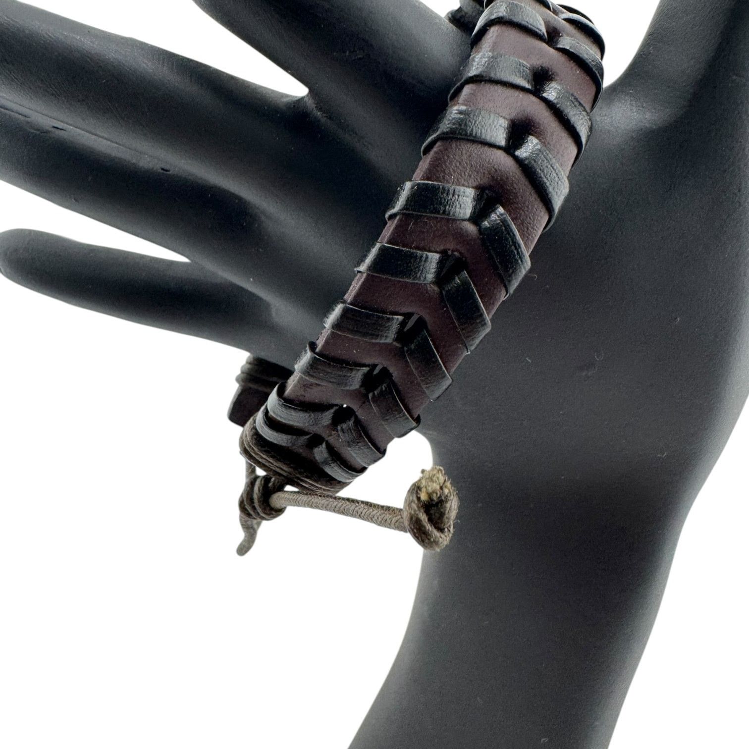 Other Rogue’s Creed: Handmade Black Leather Cuff for Rebels Size ONE SIZE - 2 Thumbnail
