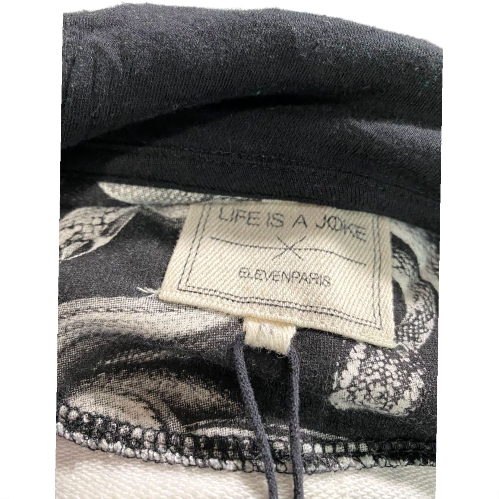 Eleven Paris ElevenParis Hoodie Medium White Snake Print Life is a Joke Mens Size US M / EU 48-50 / 2 - 7 Thumbnail