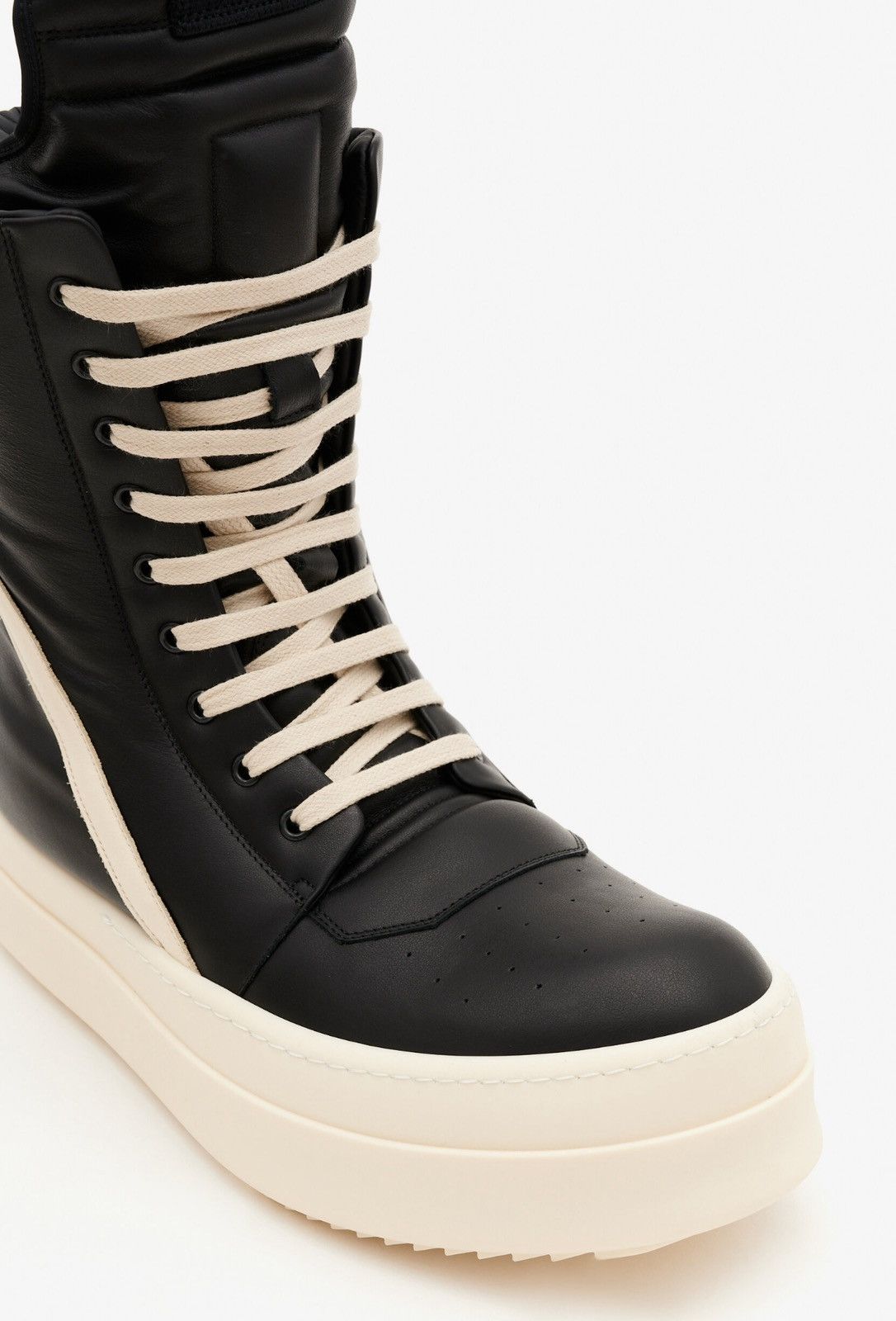 Last Size Rick Owens Geobasket Mega Bumper High Top Sneakers Last Size Rick Owens Geobasket Mega Bumper High Top Sneakers