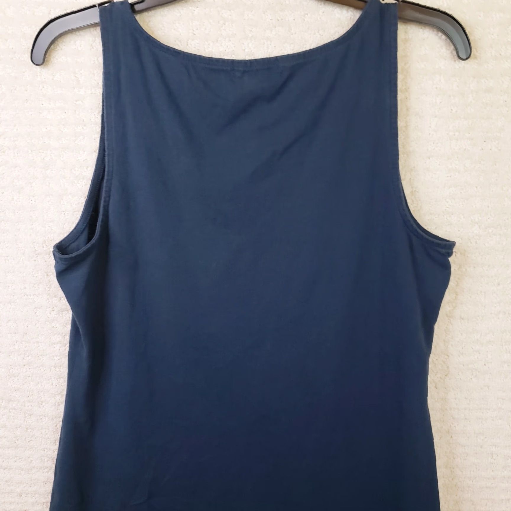 Ralph Lauren Ralph Lauren Polo Jean Co. Women's M Tank Dress Navy Blue Sleeveless Crew Neck Logo Casual Knee-Length Size M / US 6-8 / IT 42-44 - 6 Thumbnail