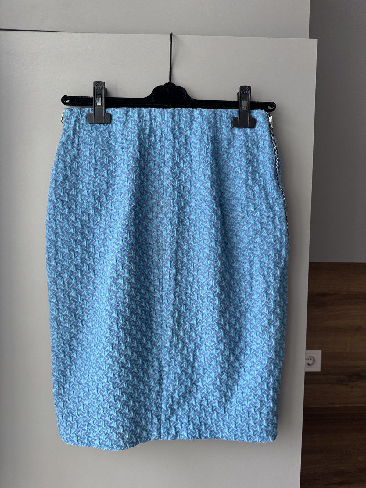 Acne Studios × Japanese Brand Acne Studios Blue Jacquard Pencil Zip Skirt Size 27" / US 4 / IT 40 - 7 Thumbnail
