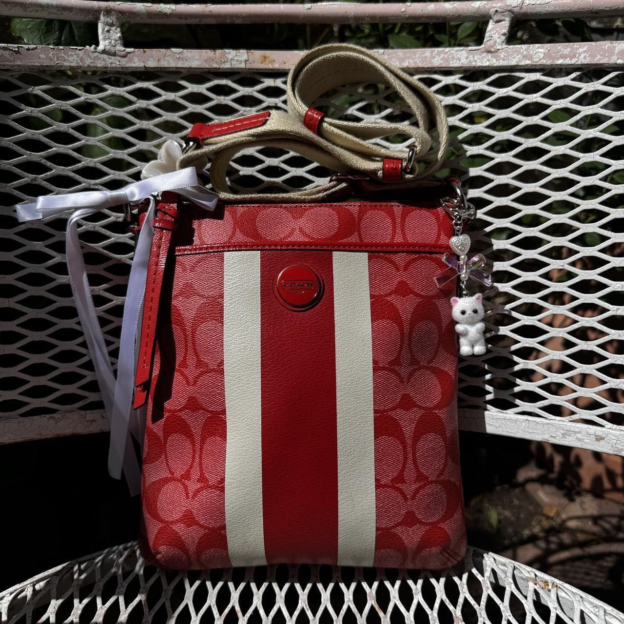 Coach Red Coach Monogramed Crossbody Size ONE SIZE - 1 Thumbnail