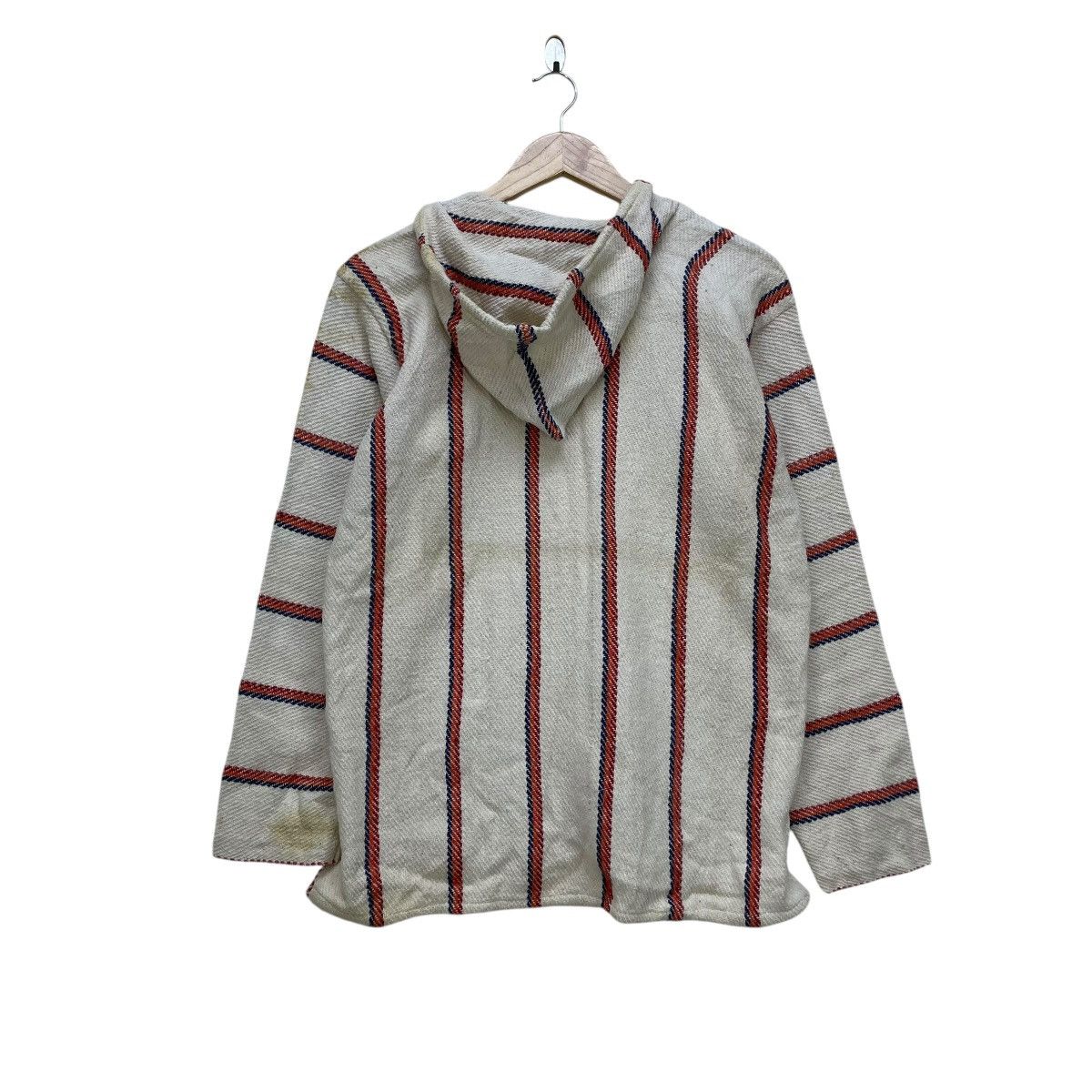 Vintage 💥Vintage Pullover Stripe Hoodie Jumper Jacket Size US S / EU 44-46 / 1 - 2 Thumbnail