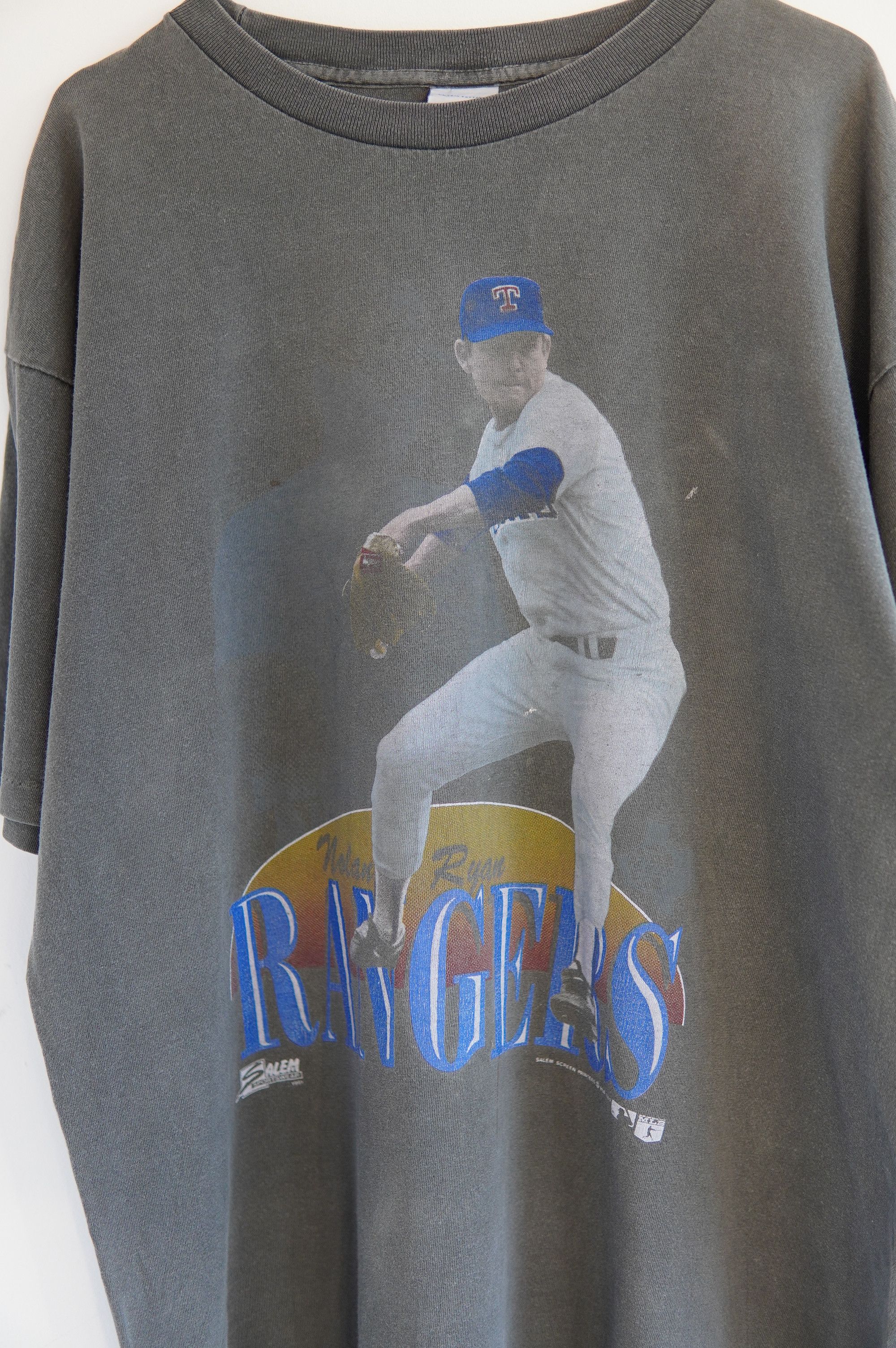 MLB Vintage 1989 MLB Texas Rangers Nolan Ryan Salem Faded Tee Size US XL / EU 56 / 4 - 6 Thumbnail
