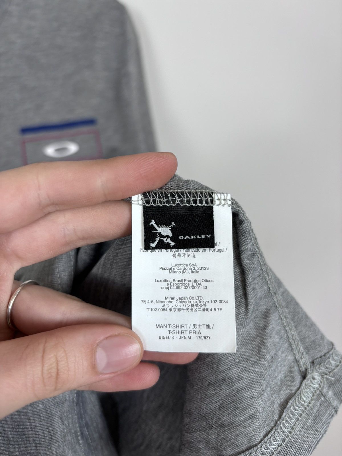 Oakley Oakley Gray Melange NWT Texas USA T-Shirt Tee Men’s Big Logo Size US S / EU 44-46 / 1 - 12 Thumbnail