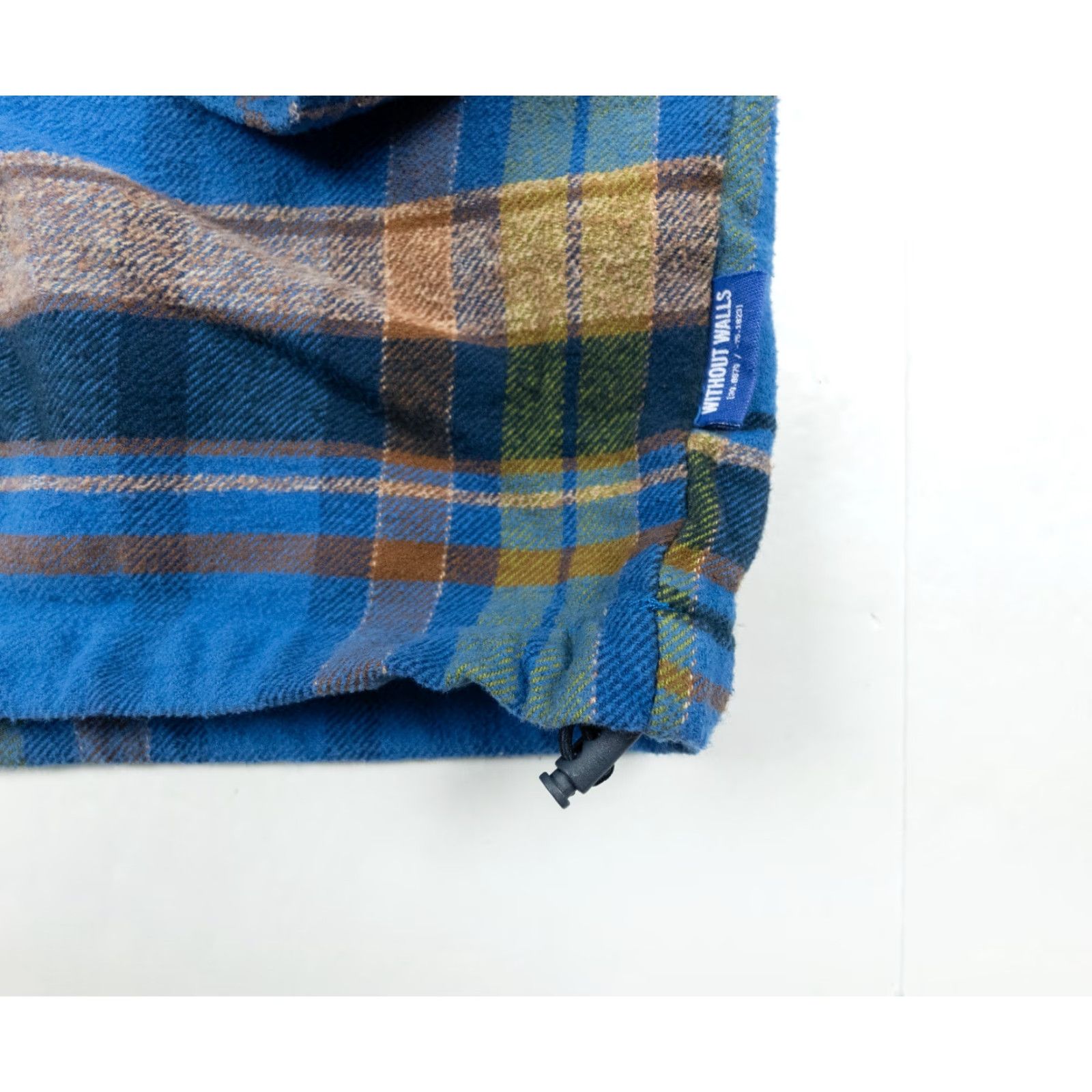 Walls Without Walls Flannel Polo Shirt Adult Small Blue Plaid Long Sleeve Collared Outdoor Mens Size US S / EU 44-46 / 1 - 5 Thumbnail