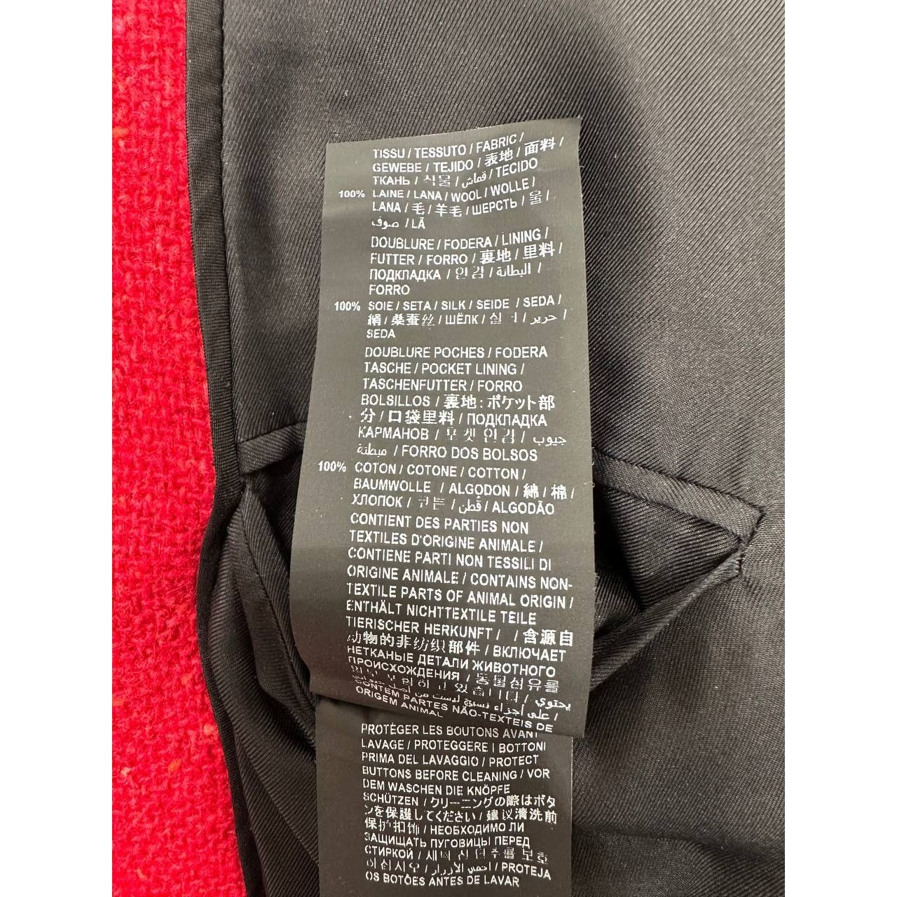 Saint Laurent Paris Saint Laurent Red Tweed Double Breasted Blazer Sz 40 Size M / US 6-8 / IT 42-44 - 7 Thumbnail