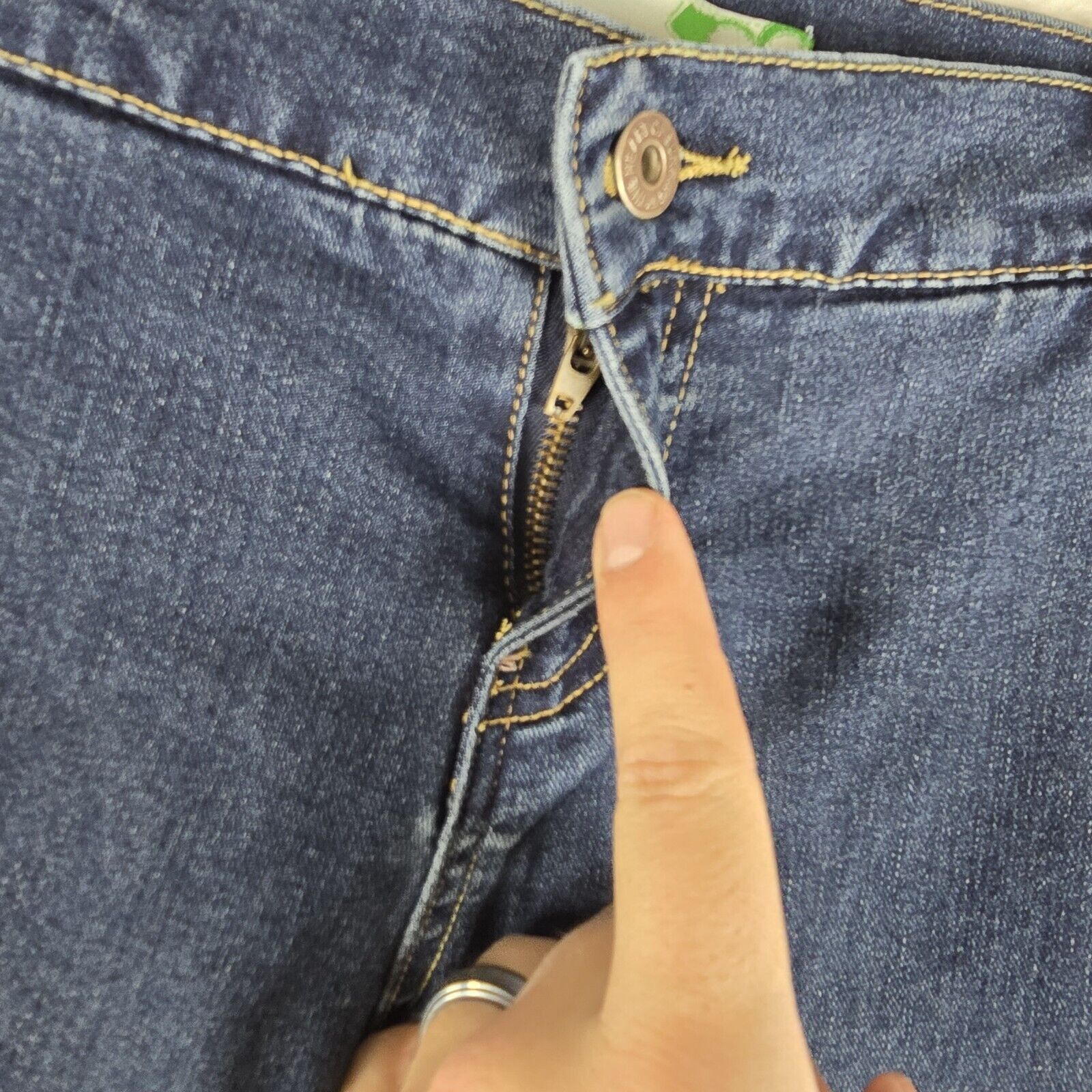 Other Vintage Roxy Jeans Flare Leg Embroidered Pockets Size 9 Y2K Size 32" / US 10 / IT 46 - 8 Thumbnail