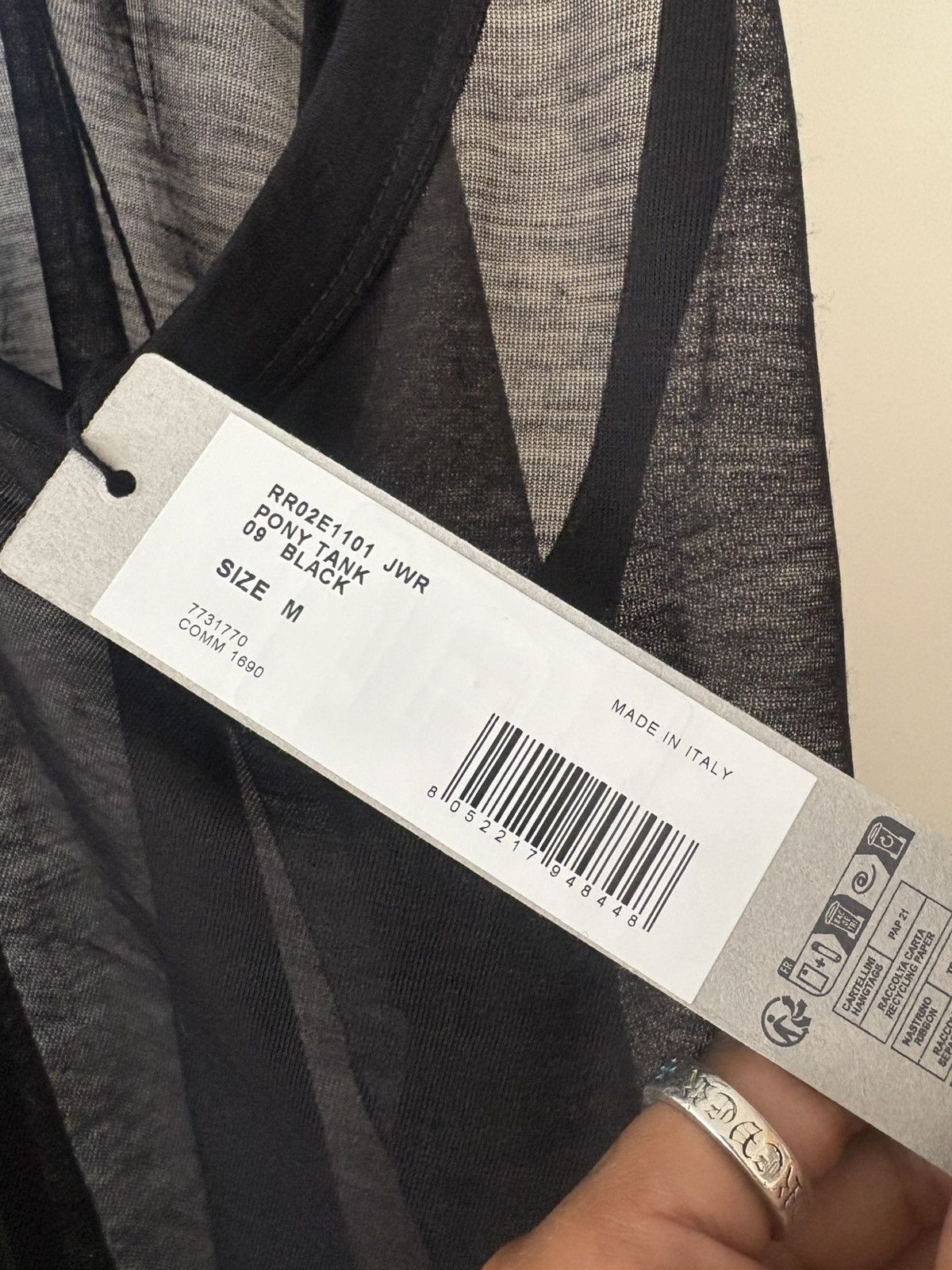 Rick Owens Rick Owen tank top Size US M / EU 48-50 / 2 - 2 Thumbnail
