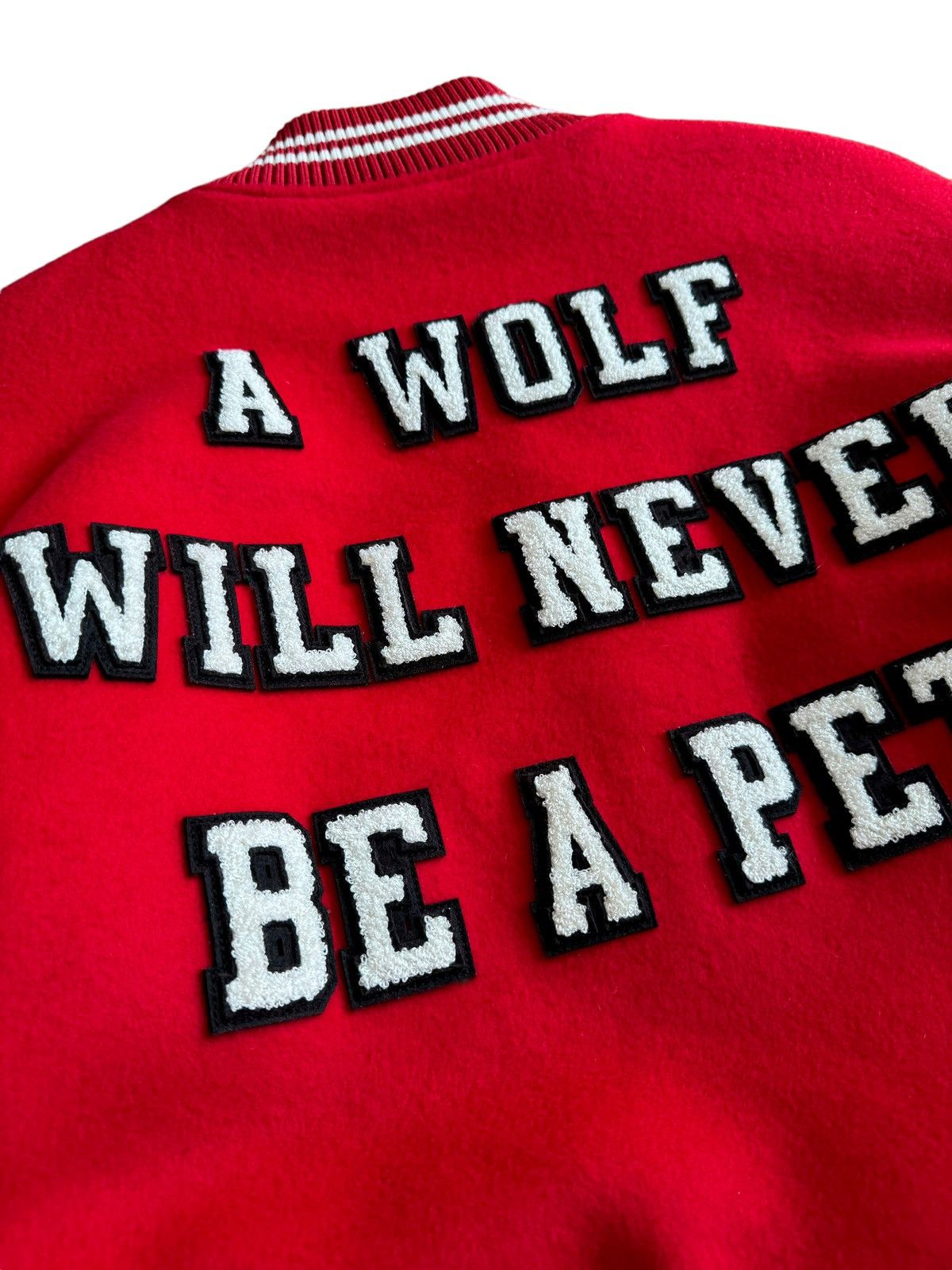 Undercover x K. Tolnoe “Wolf Pet” Rose Varsity Jacket Size US XL / EU 56 / 4 - 12 Thumbnail