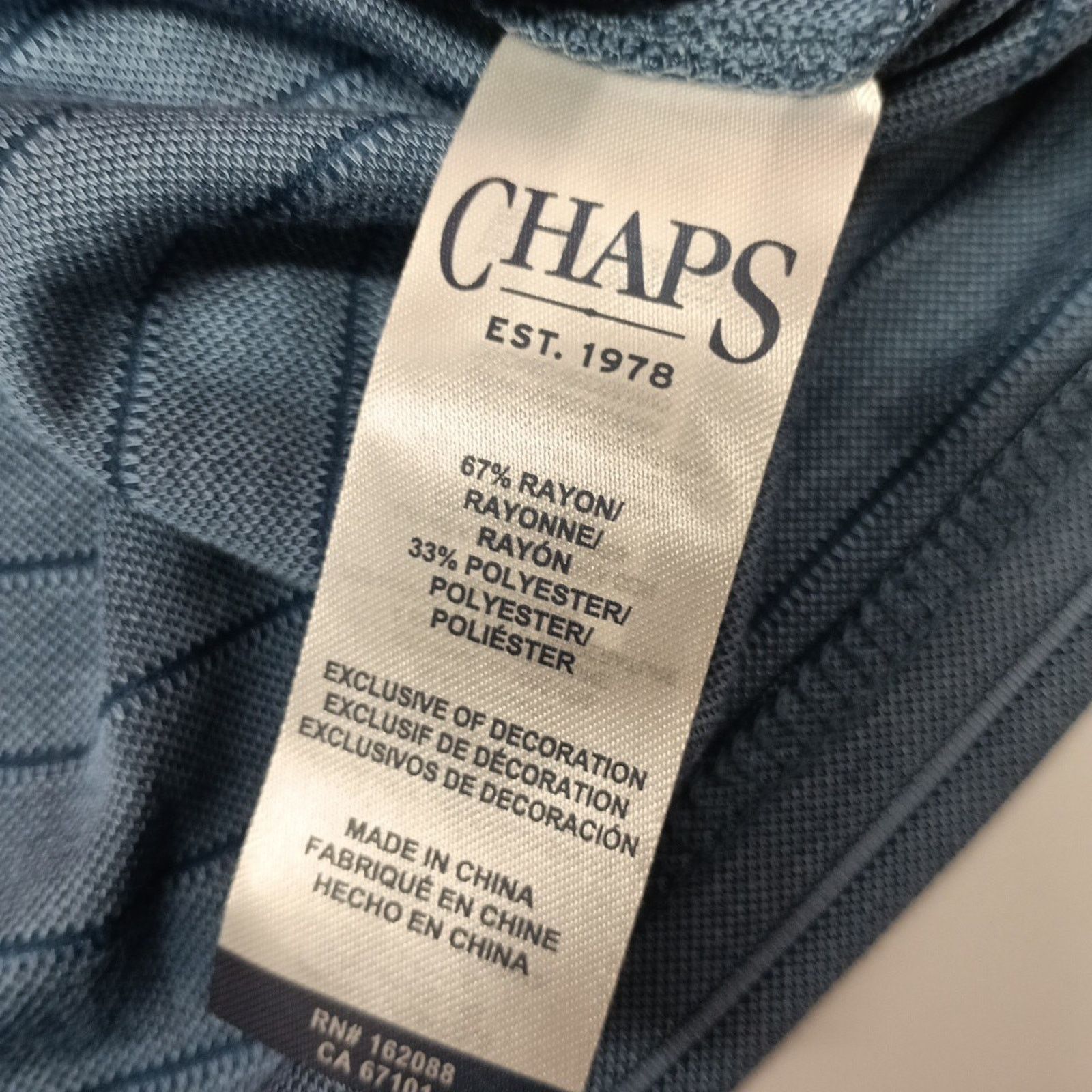 Chaps Chaps Milton Polo Shirt Men's M Ensign Blue Seacoast Wash Size US M / EU 48-50 / 2 - 6 Thumbnail