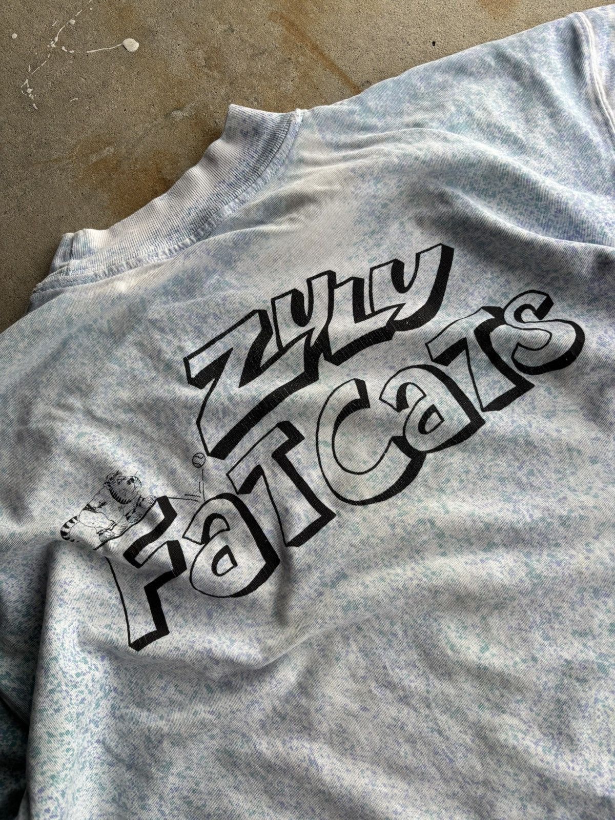 Other Vintage 90s Zulu Fatcats Surf Boxy Dyed Thick Neck Tee Size US L / EU 52-54 / 3 - 3 Thumbnail