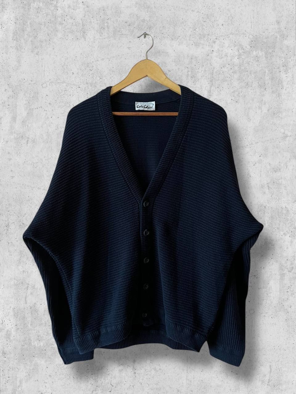 Carlo Colucci Carlo Colucci vintage button up cardigan sweater knit heavy Size US L / EU 52-54 / 3 - 1 Thumbnail