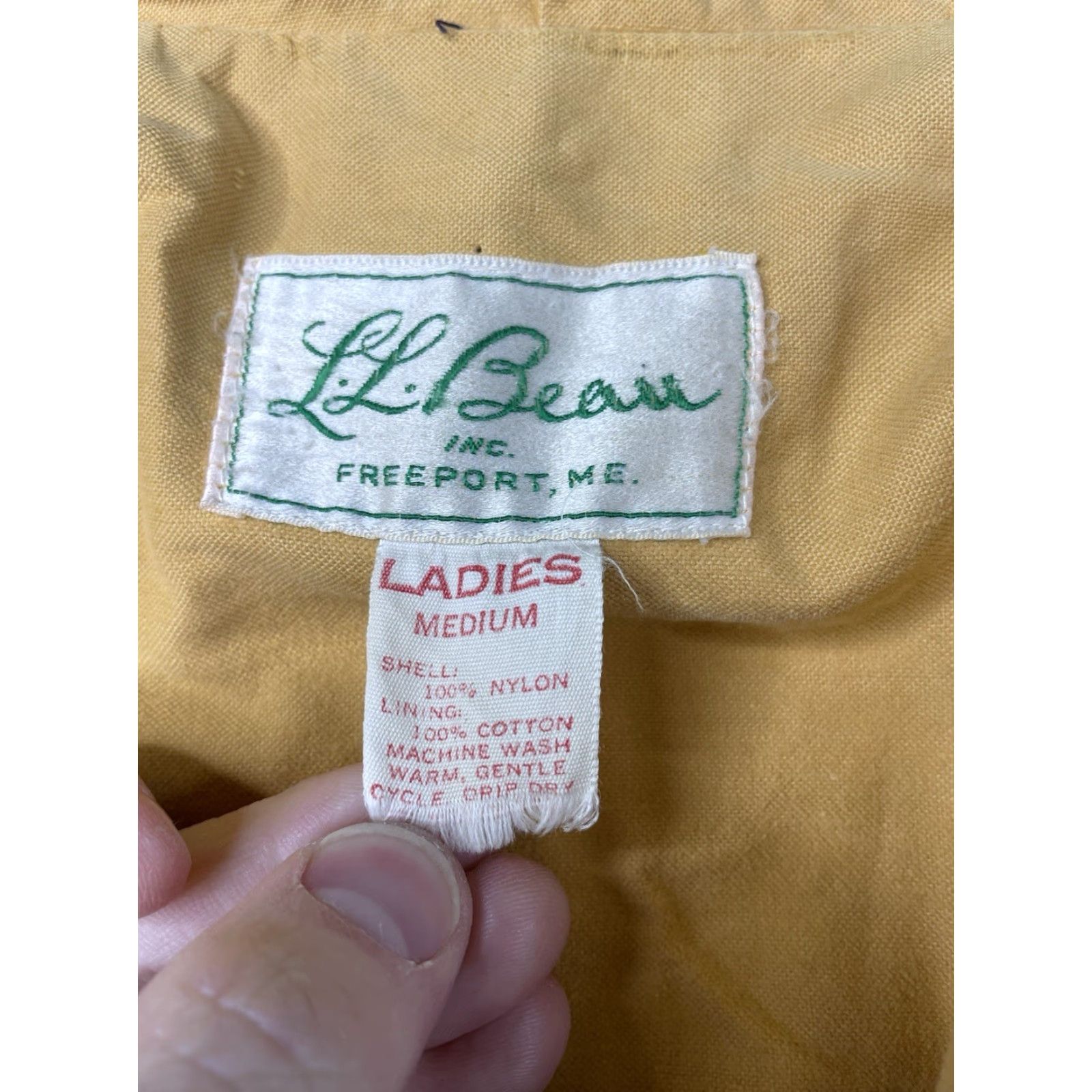 Vintage VINTAGE LL Bean Coaches Jacket Windbreaker Lined USA Womens M 80s 70s Outdoor Americana Blue Size M / US 6-8 / IT 42-44 - 3 Thumbnail