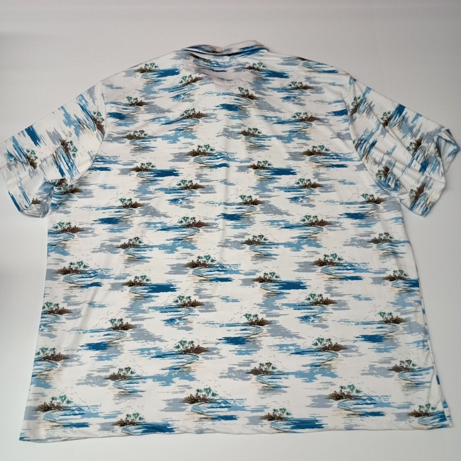 Chaps Chaps Printed Golf Polo Shirt Men's Size 3XL White Stretch Size US XXL / EU 58 / 5 - 8 Thumbnail
