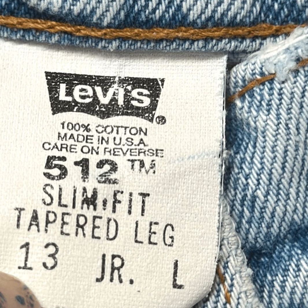 Levi's VINTAGE Levi's 512 Jeans Slim Fit Tapered Leg High Waist 13 Juniors Women Blue Light 90s Size 34" / US 12 / IT 48 - 7 Thumbnail