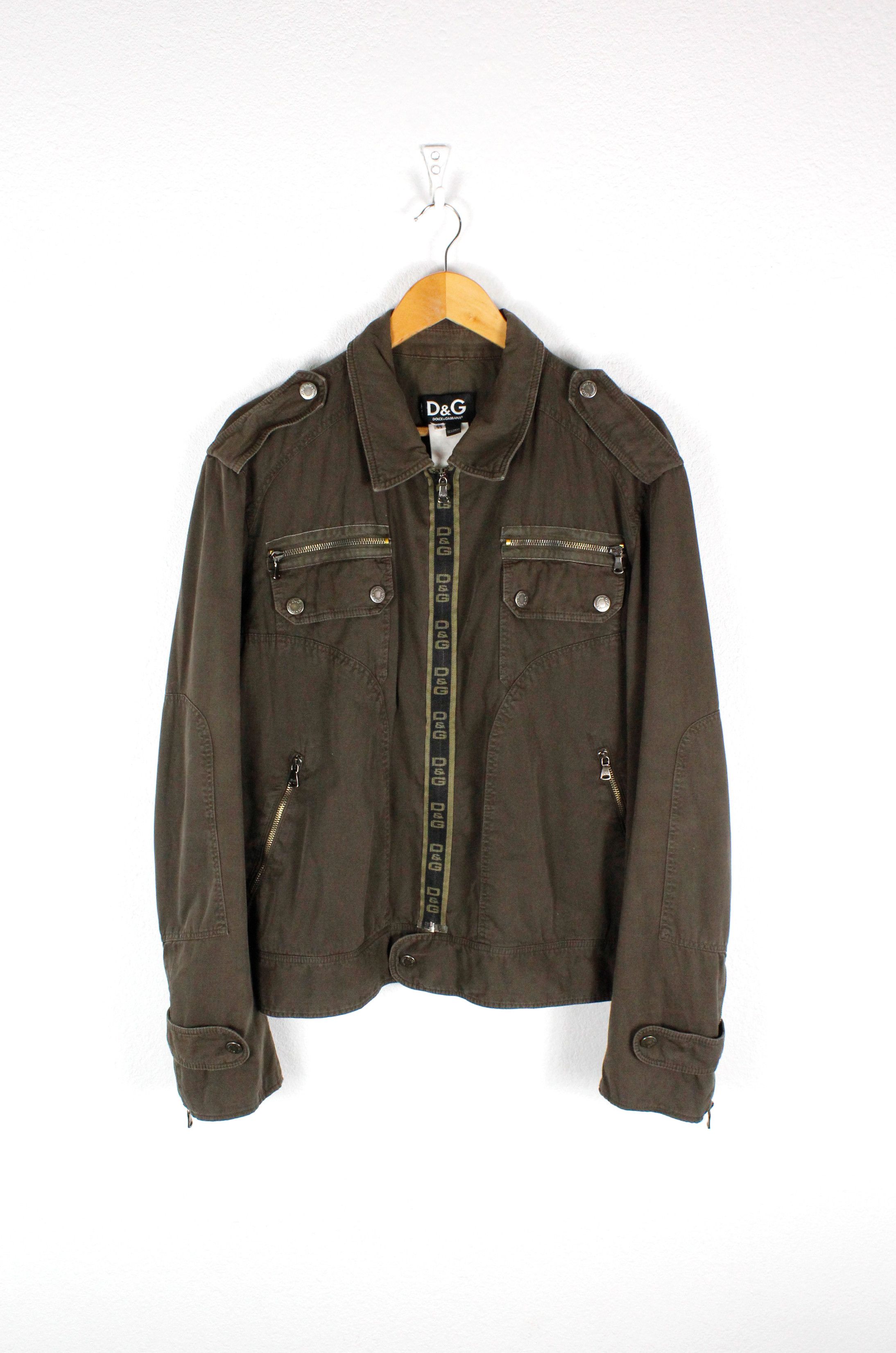 Archive Dolce & Gabbana Multipockets Logo Biker Jacket - Outerwear