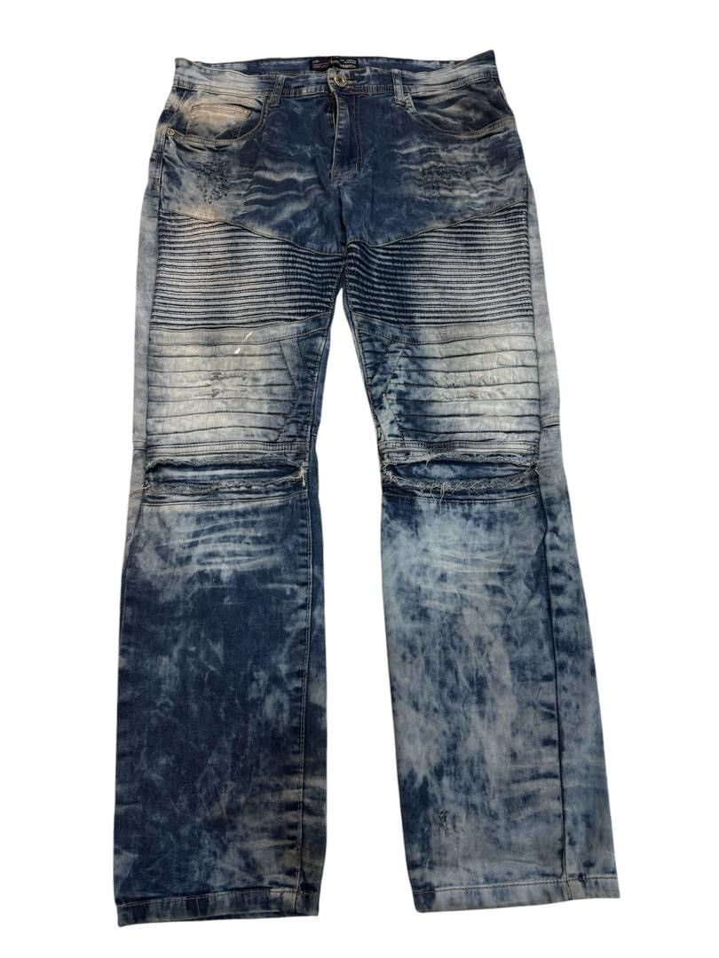 Japanese Brand bleecker&mercer denim faded wash style jeans Size US 34 / EU 50 - 3 Thumbnail