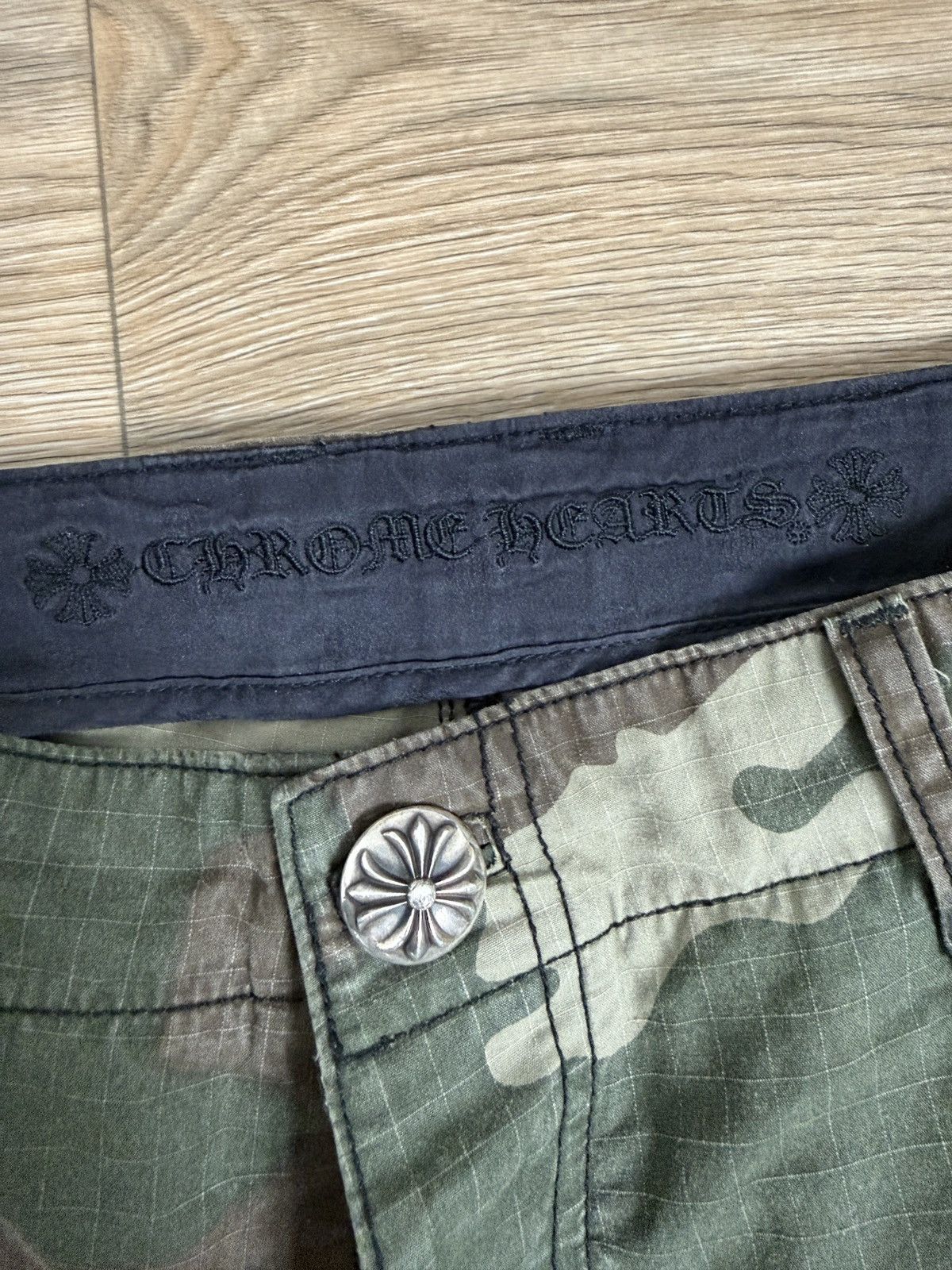 Chrome Hearts Chrome Hearts Leather Cross Patch Ripstop Camo Cargo Pants Size US 32 / EU 48 - 7 Thumbnail