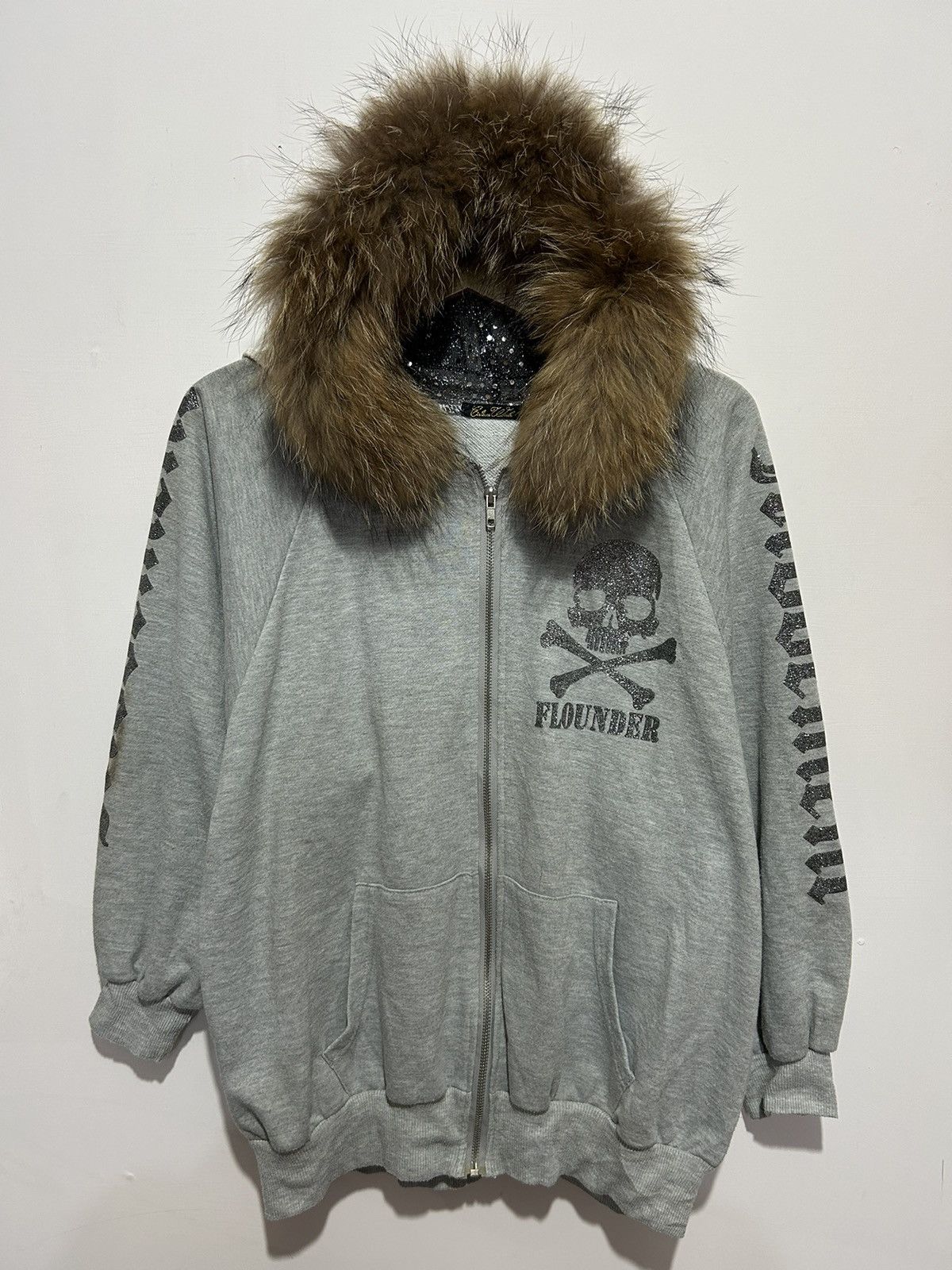Japanese Brand 💸BINDINGOFFER💸Fur Hoodie japanese flounder skull Ifsix lgb Size US L / EU 52-54 / 3 - 1 Thumbnail