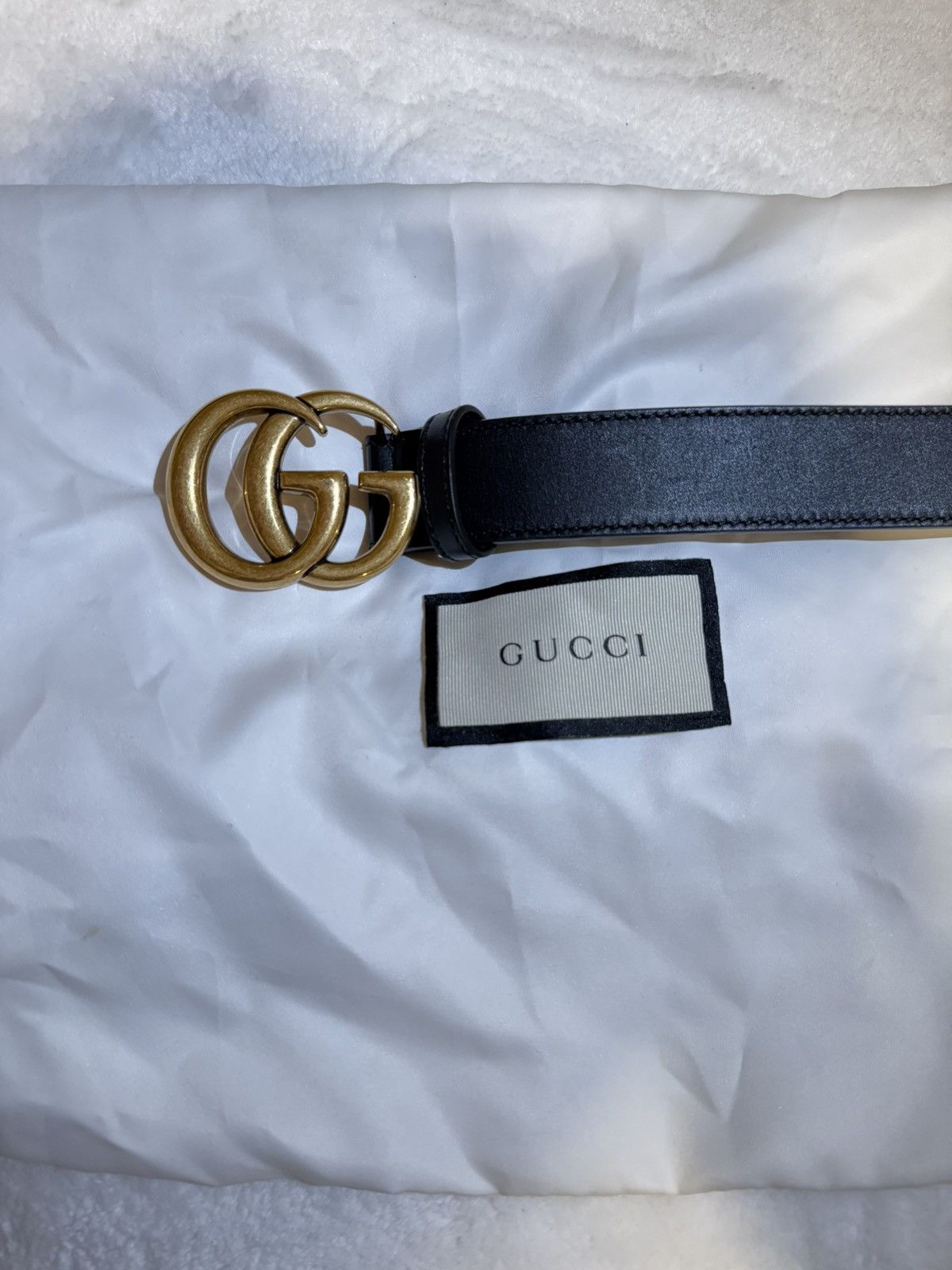 Gucci Gucci GG Marmont Thin Belt Size GUCCI 85 Size ONE SIZE - 3 Thumbnail
