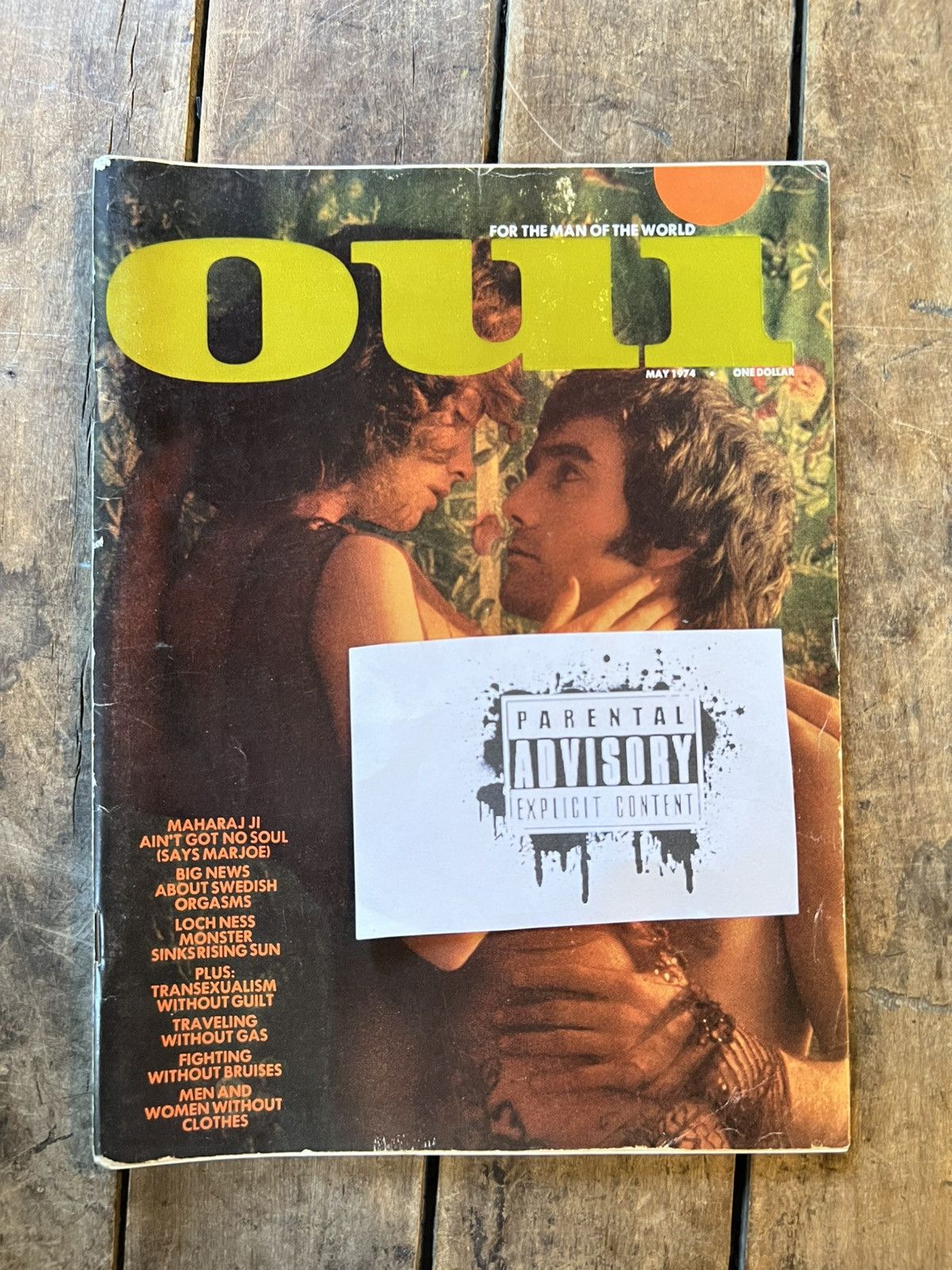 Vintage OUI Magazine “ For The Man of The World ” - May 1974 Issue Size ONE SIZE - 1 Thumbnail