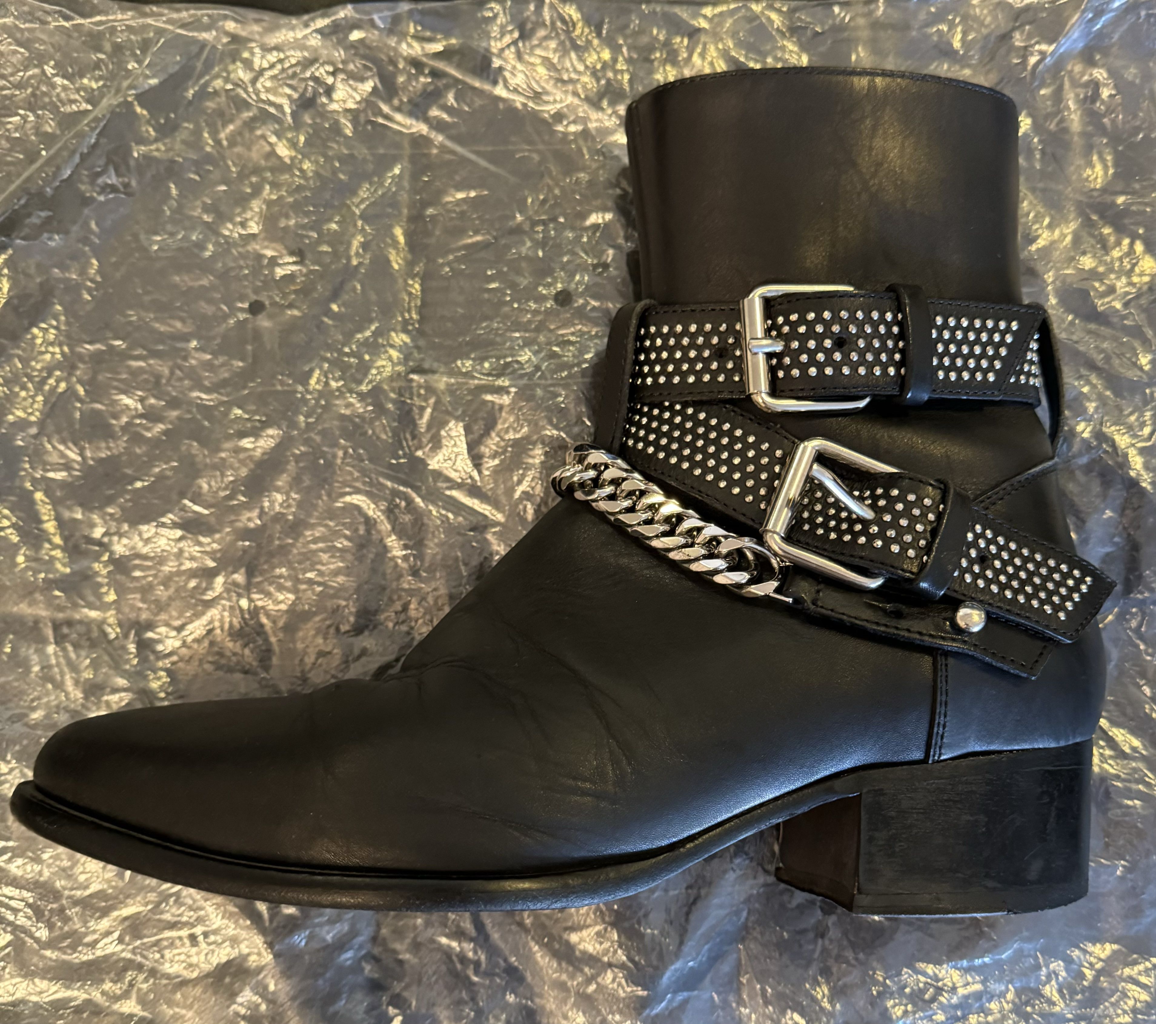 Amiri AMIRI MOTO CHAIN LTHR BOOT Size US 7.5 / EU 40-41 - 4 Thumbnail