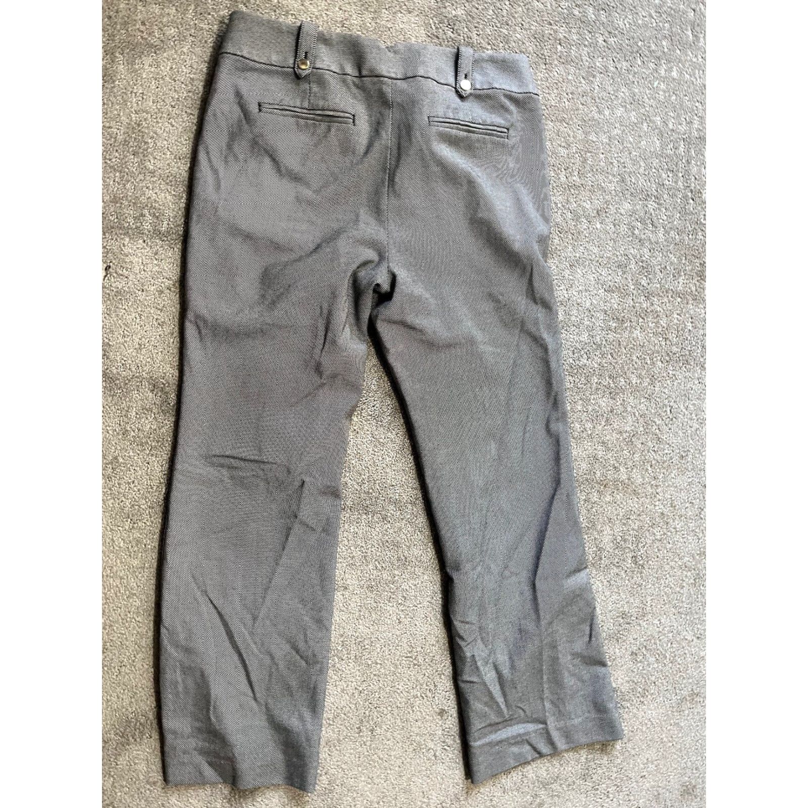 Ann Taylor VINTAGE Ann Taylor Grey Maria Trouser Pants Women 8P Petite Gray Dress Pants 8P Womens Size 30" / US 8 / IT 44 - 3 Thumbnail