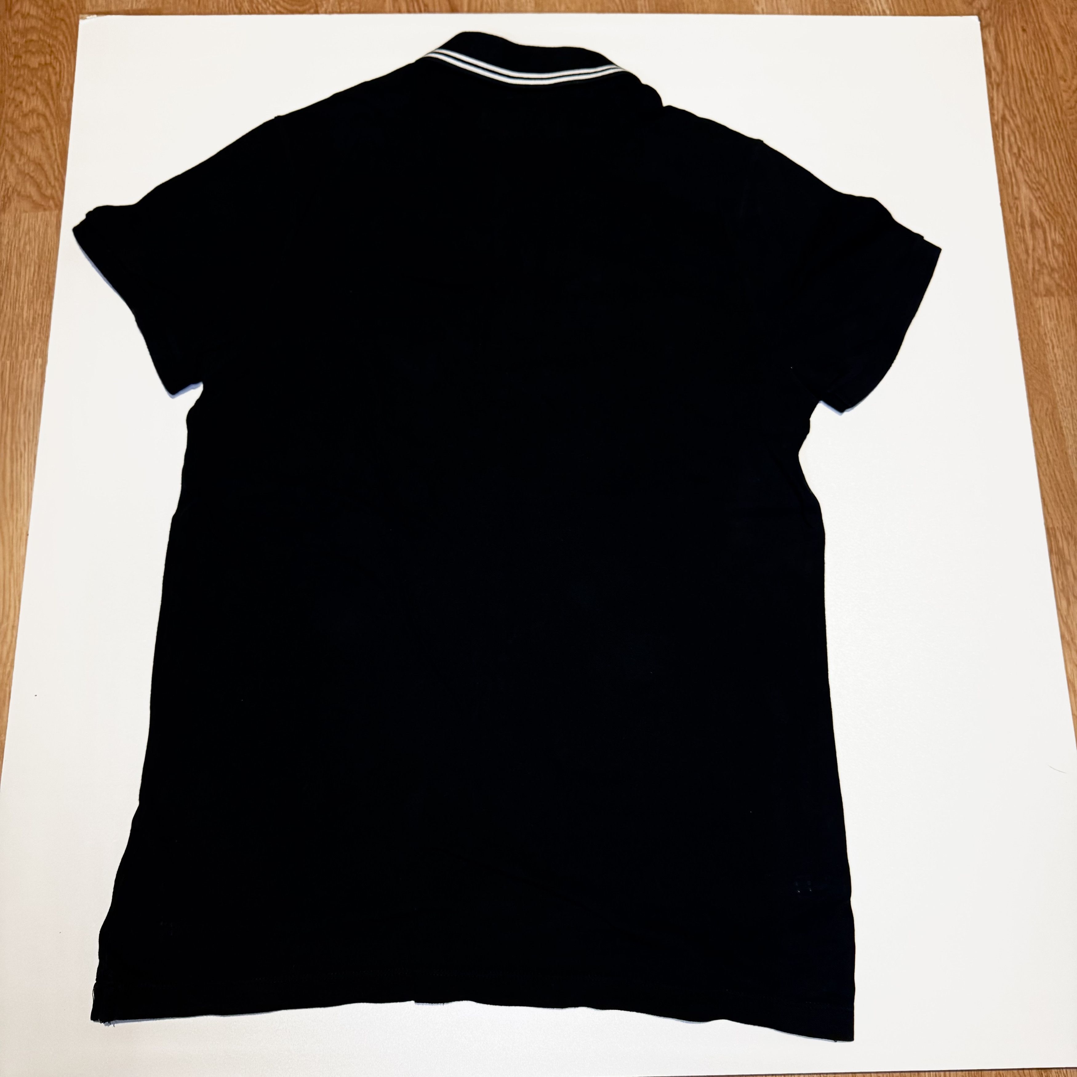 Abercrombie & Fitch Abercrombie & Fitch Black Polo Super Slim L White Trim Size US L / EU 52-54 / 3 - 3 Thumbnail
