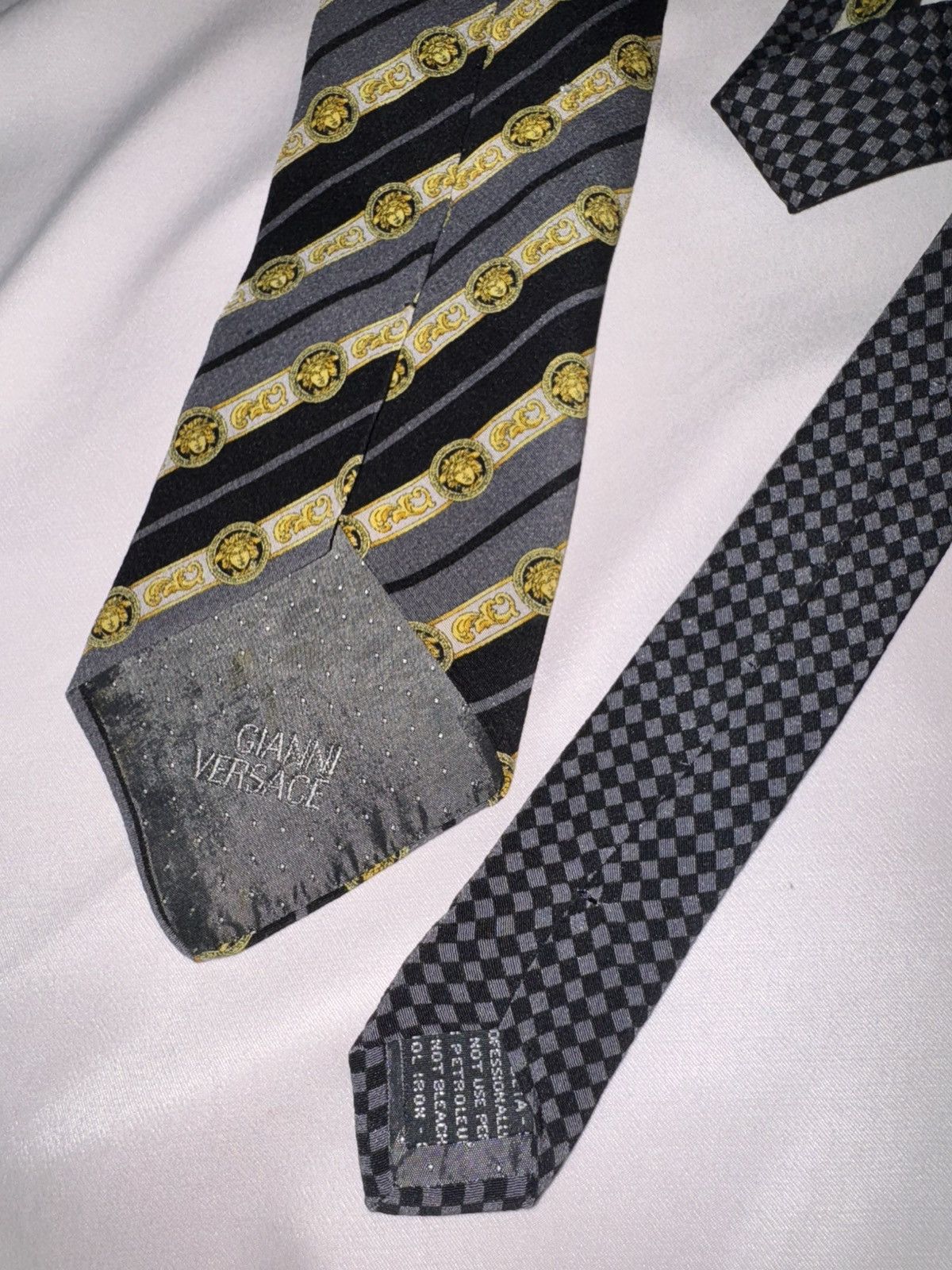 Japanese Brand × Versace × Vintage Gianni Versace Classic Style Neck Tie Vintage 90s Size ONE SIZE - 8 Thumbnail