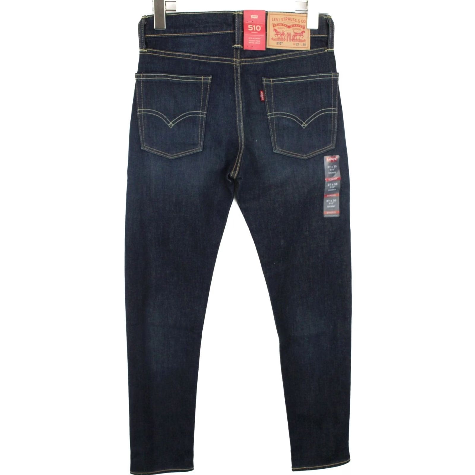 Levi's Levi's 510 Skinny Fit Comfort Men's Jeans Dark W27 L30 Zip Size US 27 - 2 Thumbnail