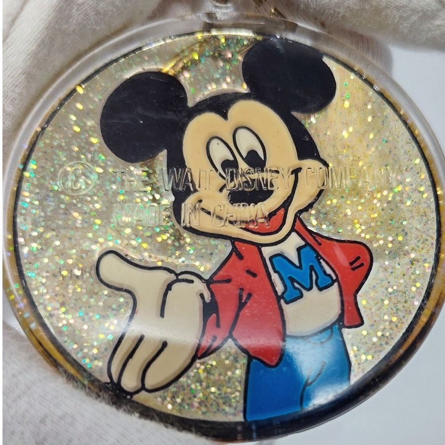 Disney Disney X Monogram Mickey Mouse Gold Glitter Keyring NOS Size ONE SIZE - 7 Thumbnail