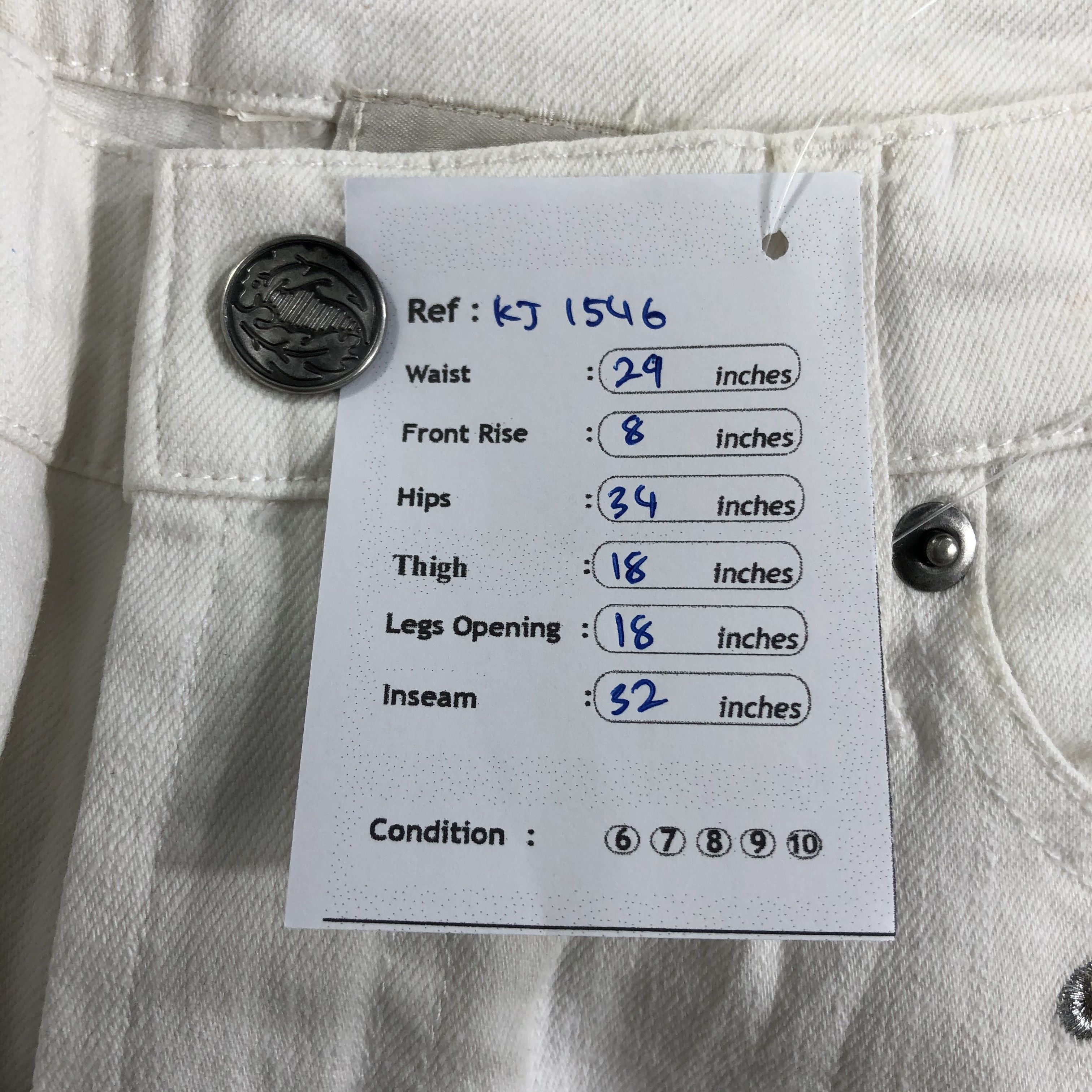 Japanese Brand Emma James Jeans Flora Flare Denim KJ1546 Size 29" - 12 Thumbnail