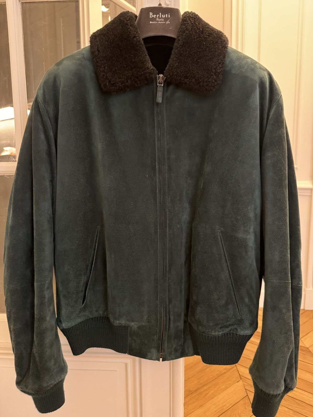 Berluti Berluti Lizard Trimmed Shearling Jacket Size US M / EU 48-50 / 2 - 2 Thumbnail