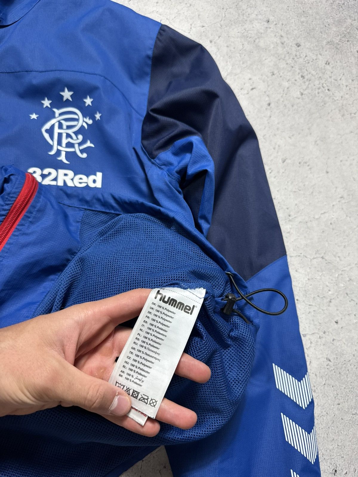 Hummel Hummel Rangers Glasgow Nylon Track Training Football Jacket Size US M / EU 48-50 / 2 - 6 Thumbnail