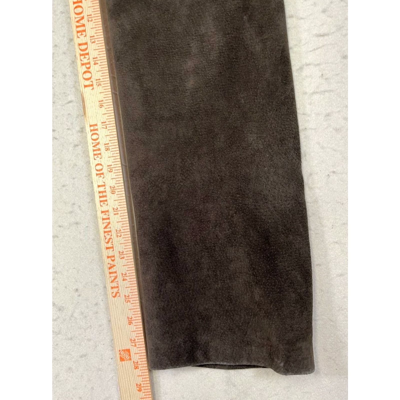 Vintage VINTAGE Clio Brown Leather Suede Pants Size 8 Inseam 30 Women PANTS Brown LTHR Motorcycle Size 30" / US 8 / IT 44 - 4 Thumbnail